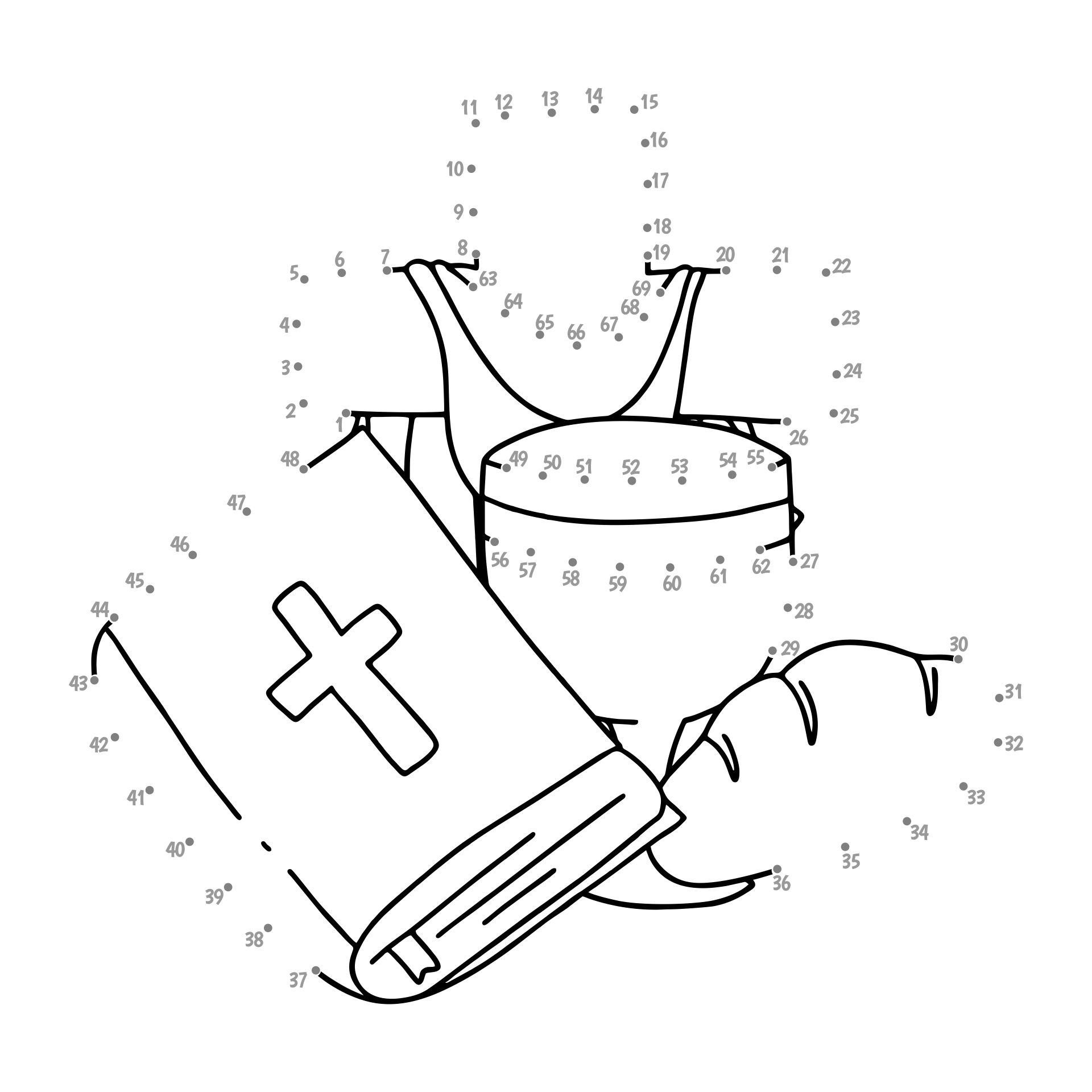 Bible Connect the Dots Coloring Pages