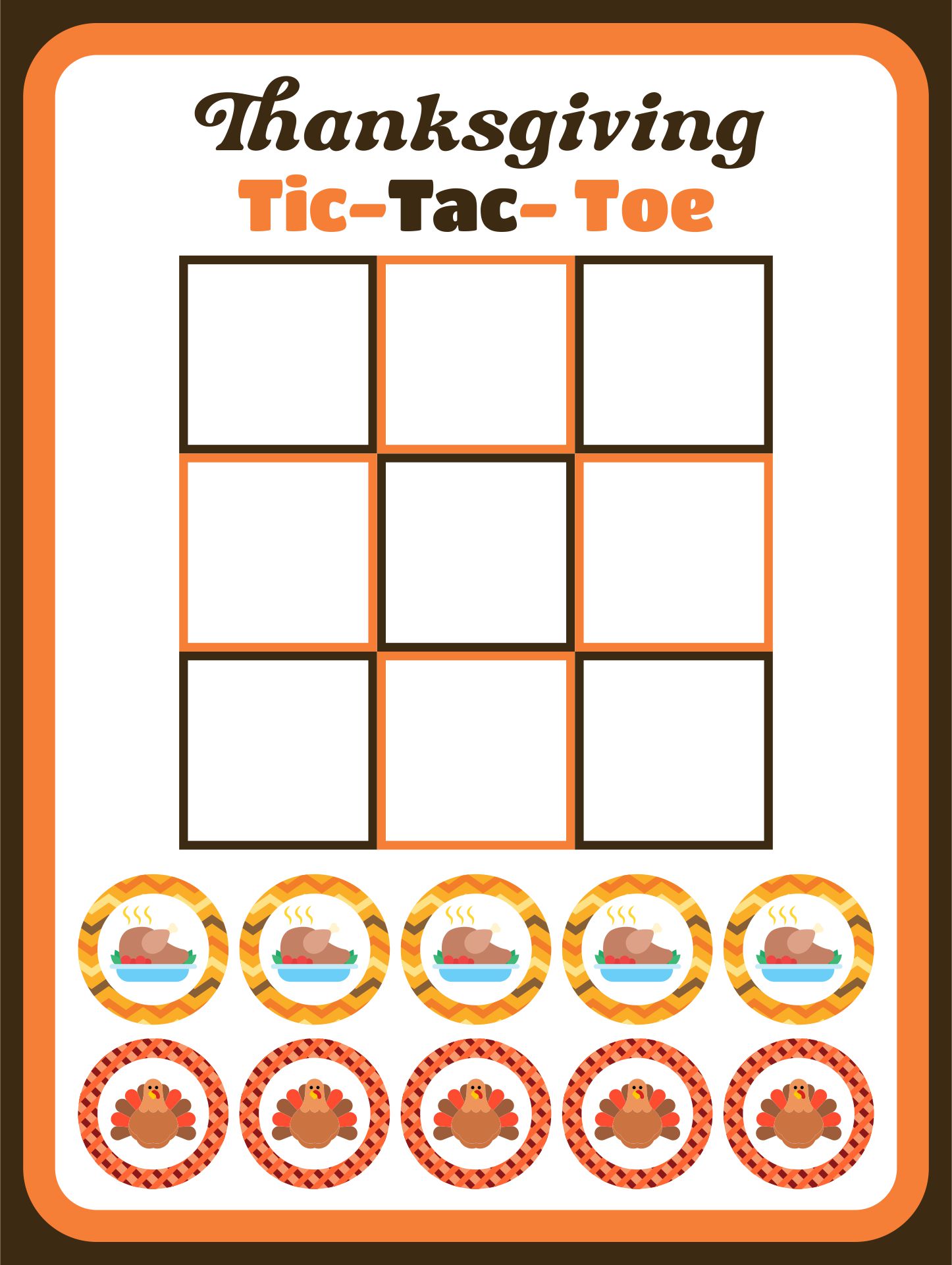 Blank Tic Tac Toe Sheets
