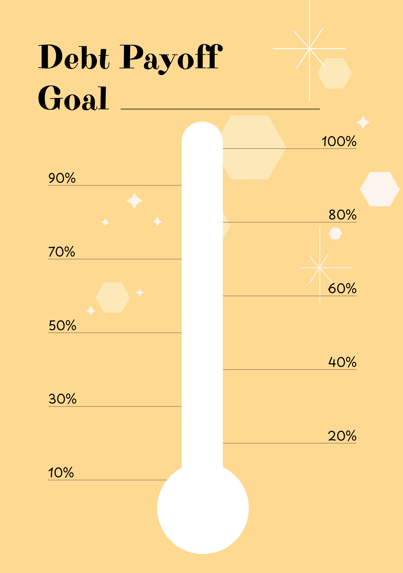 Free Printable Goal Thermometer Template