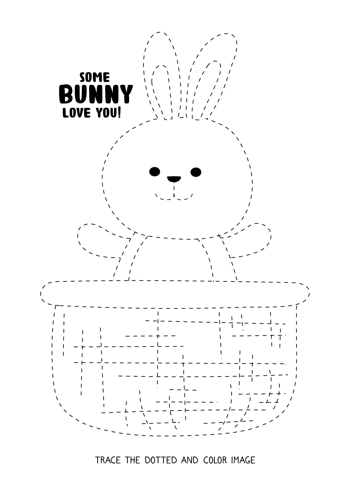 Easter Bunnies Drawings for Kids