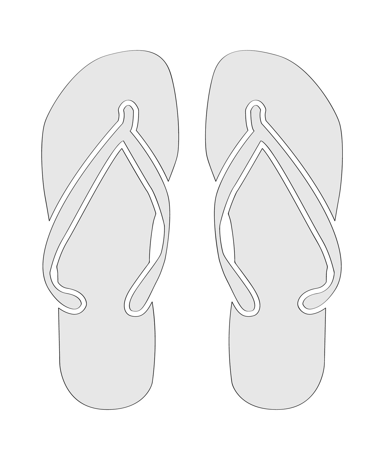 7 Best Images of Flip Flop Stencil Printable - Free Printable Flip Flop ...