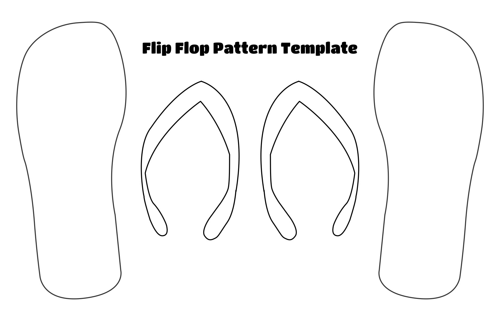 Flip Flop Template Printable