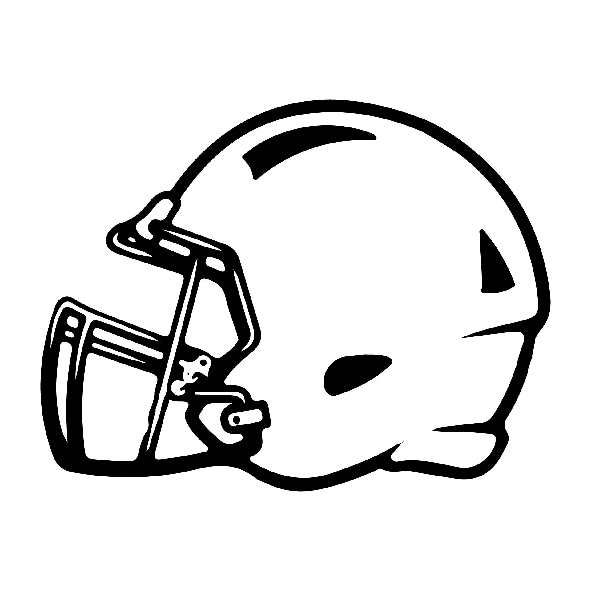Football Helmet Stencil Printable