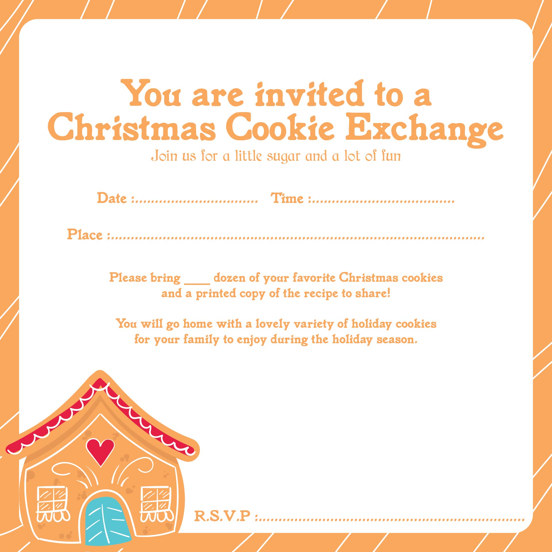 Christmas Cookie Exchange Printables