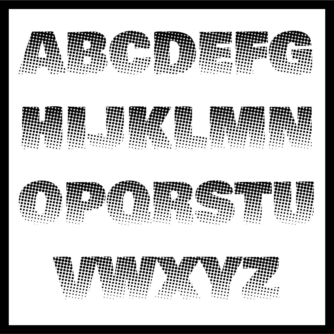 Dotted Letter Fonts