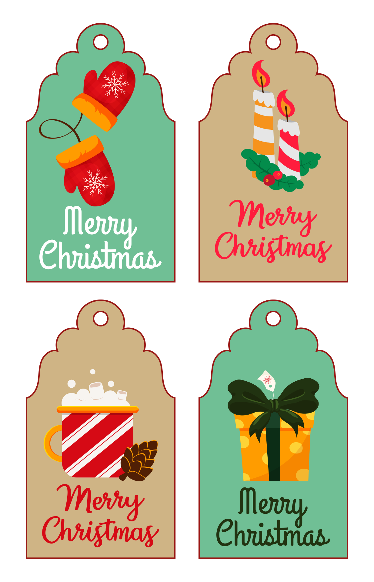 Free Christmas Tags Printable Templates