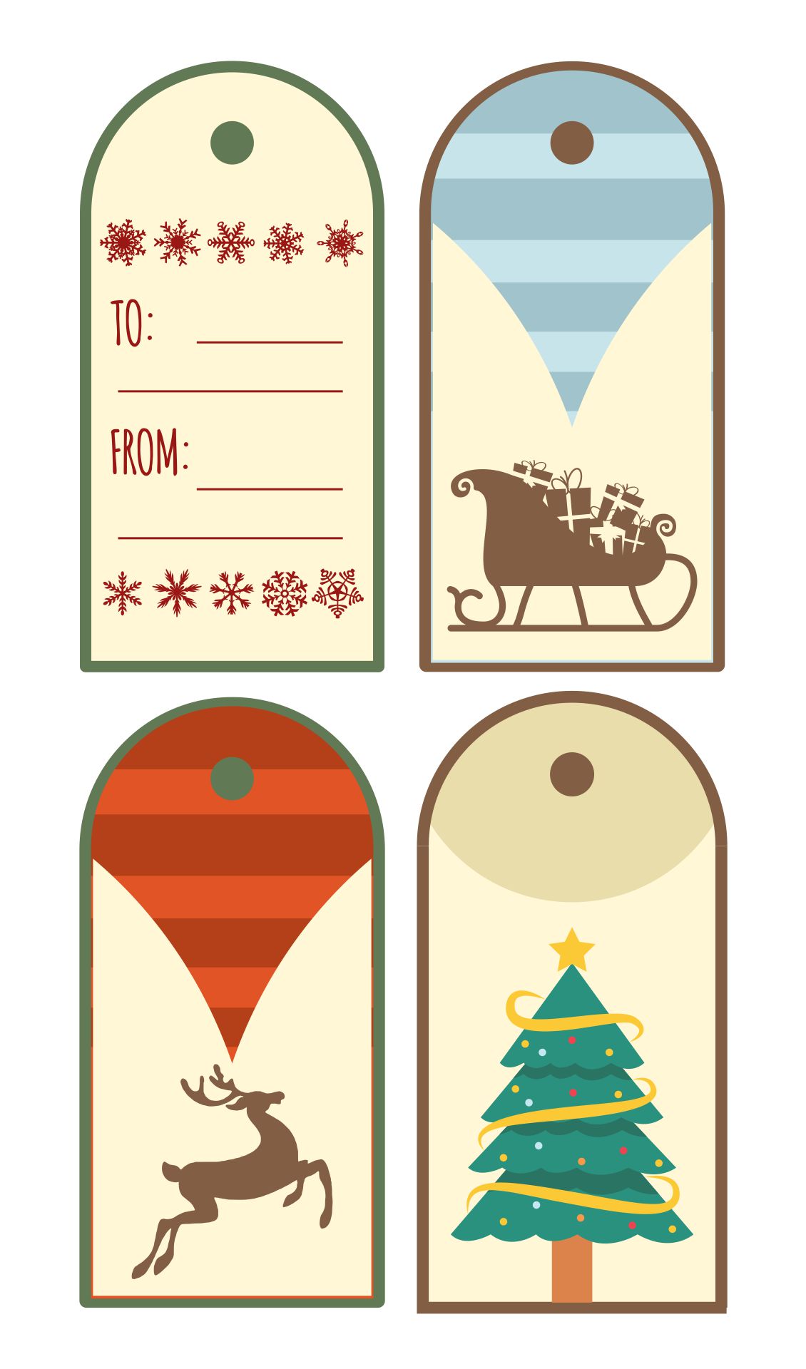 Christmas Present Tags 10 Free PDF Printables Printablee