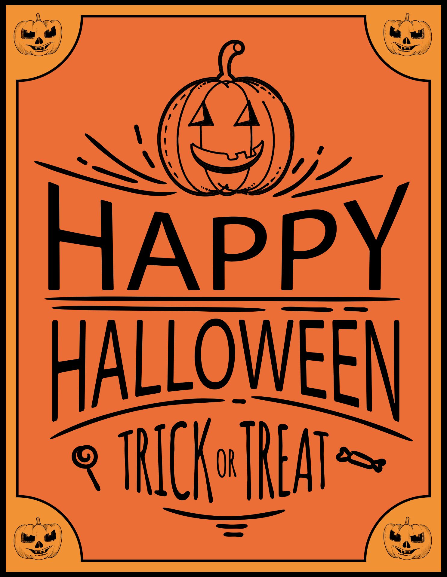 Printable Scary Halloween Signs