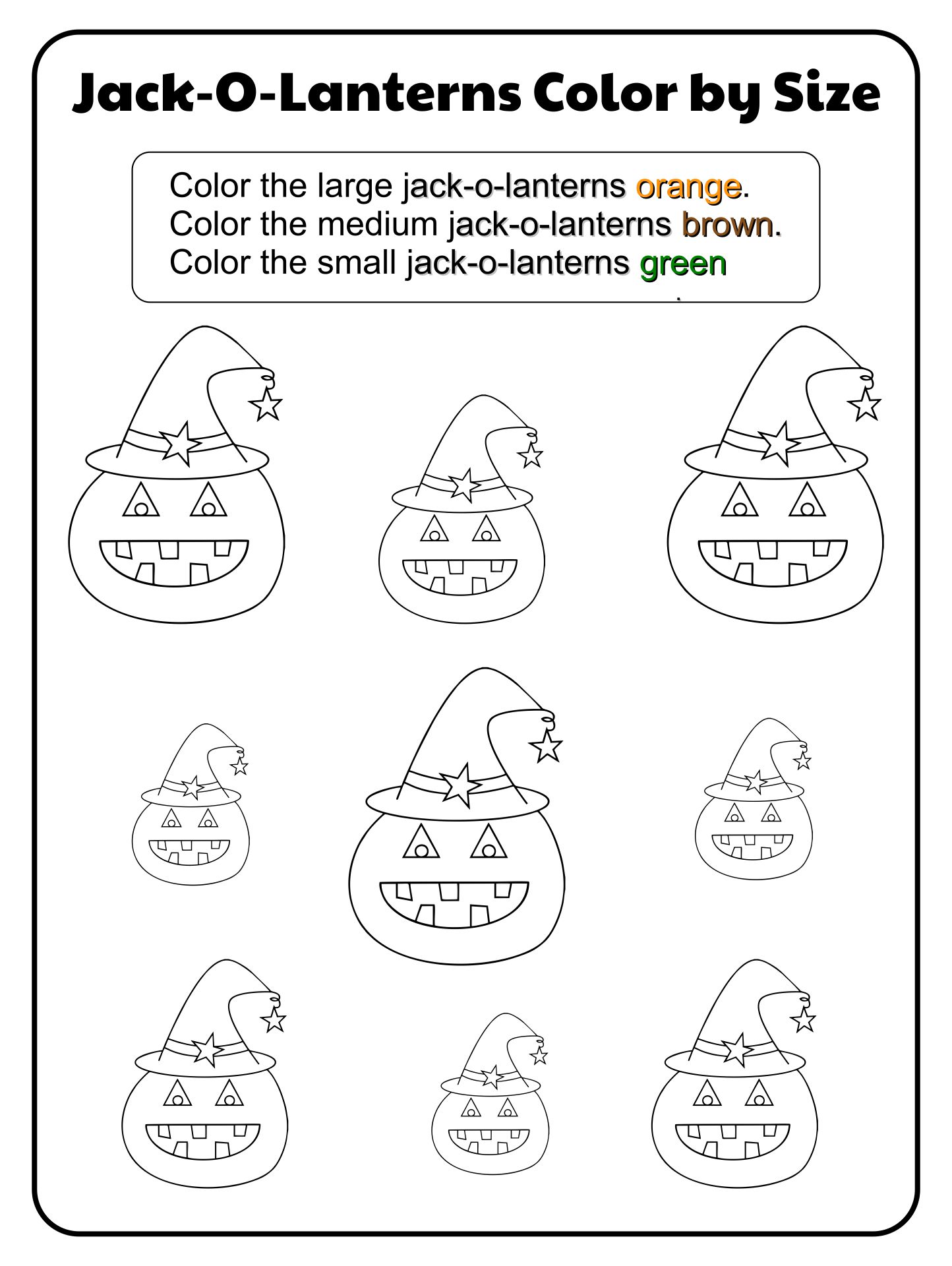 Halloween Activity Sheets