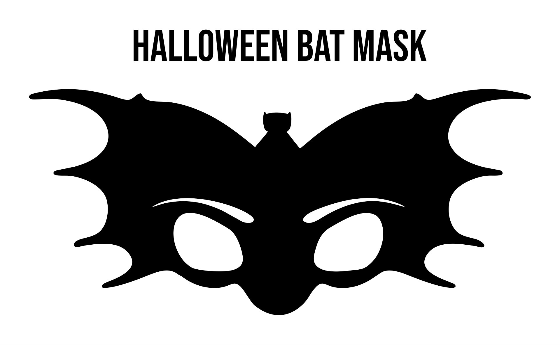 Halloween Bat Craft Template