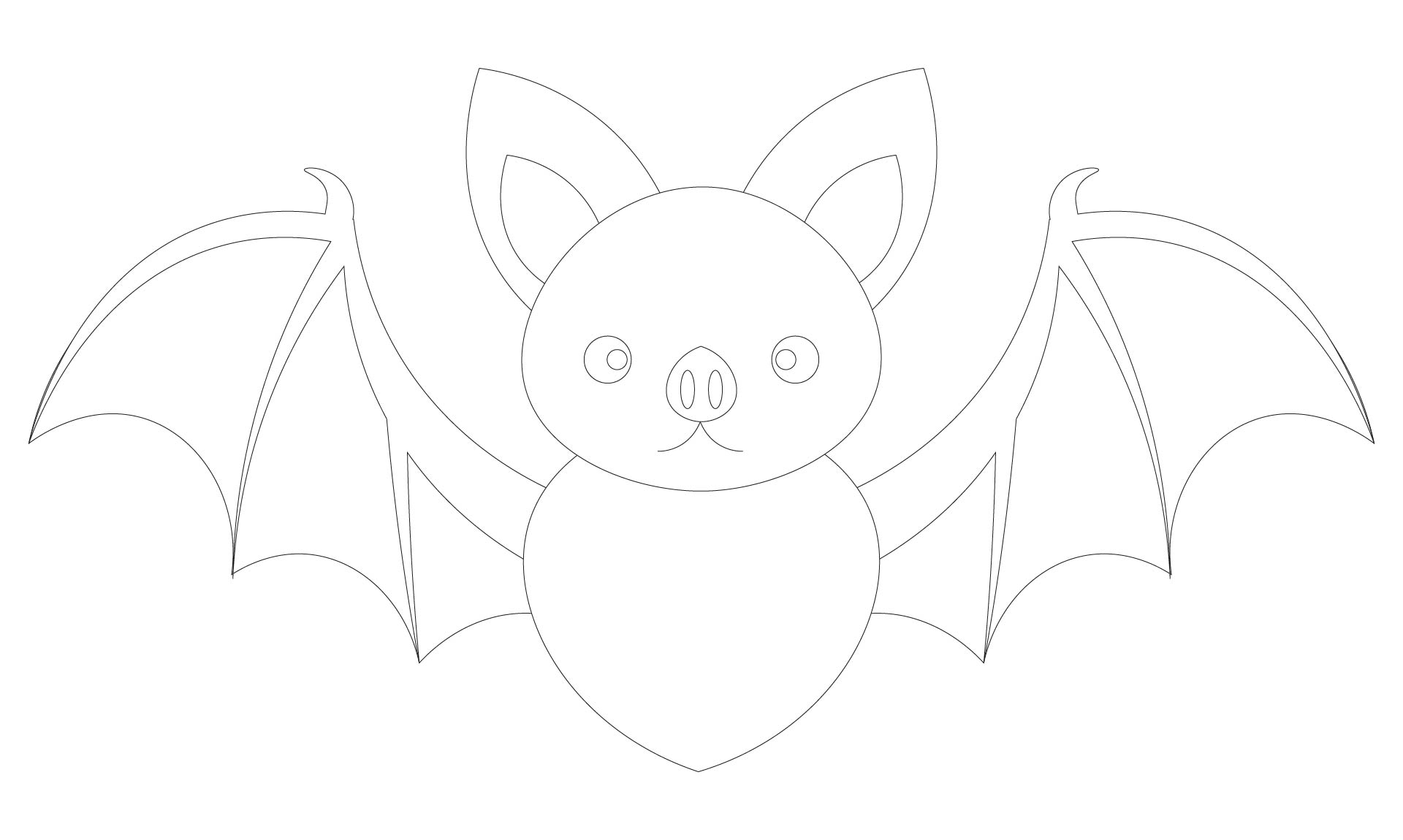 Simple Bat Outline