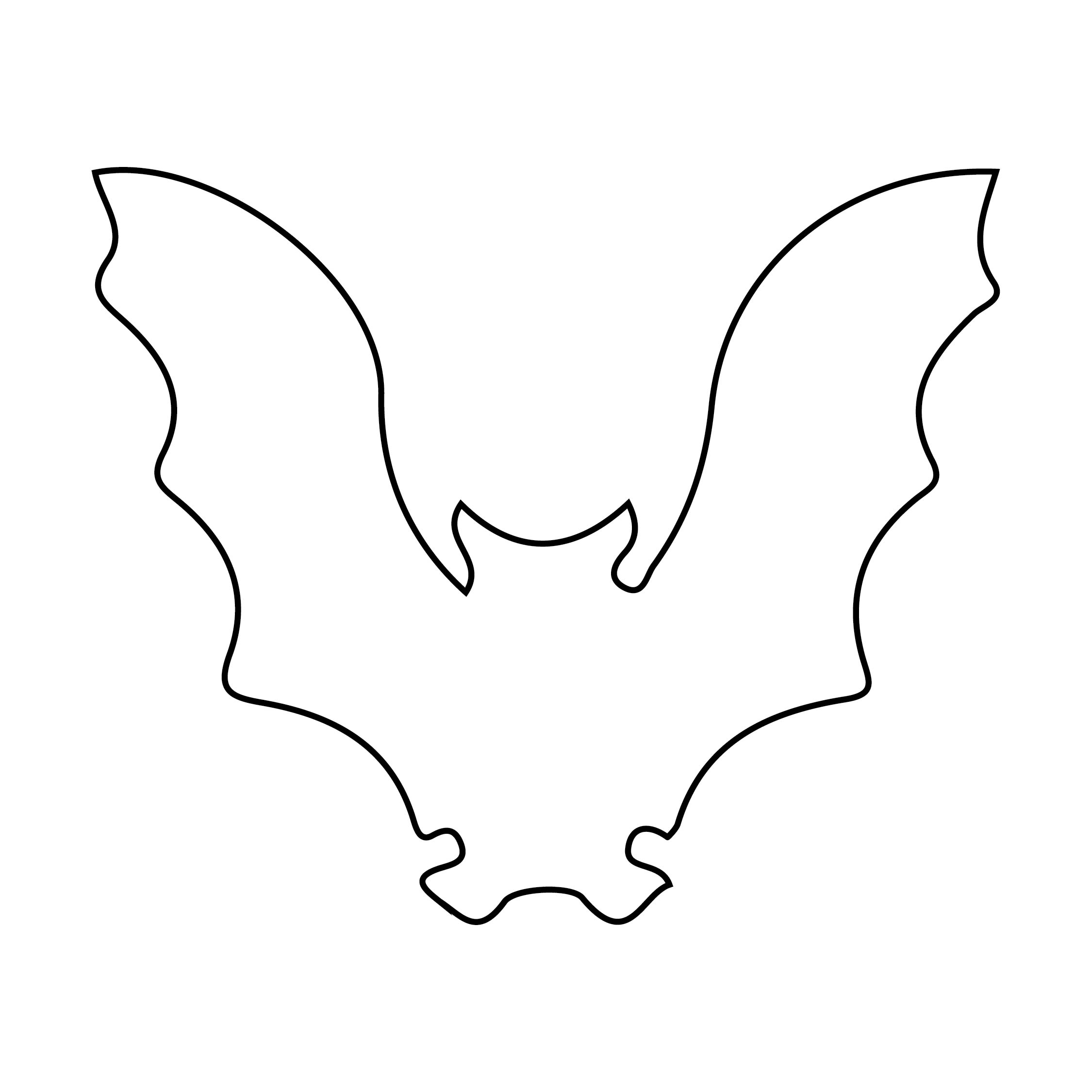 Halloween Bat Template to Print