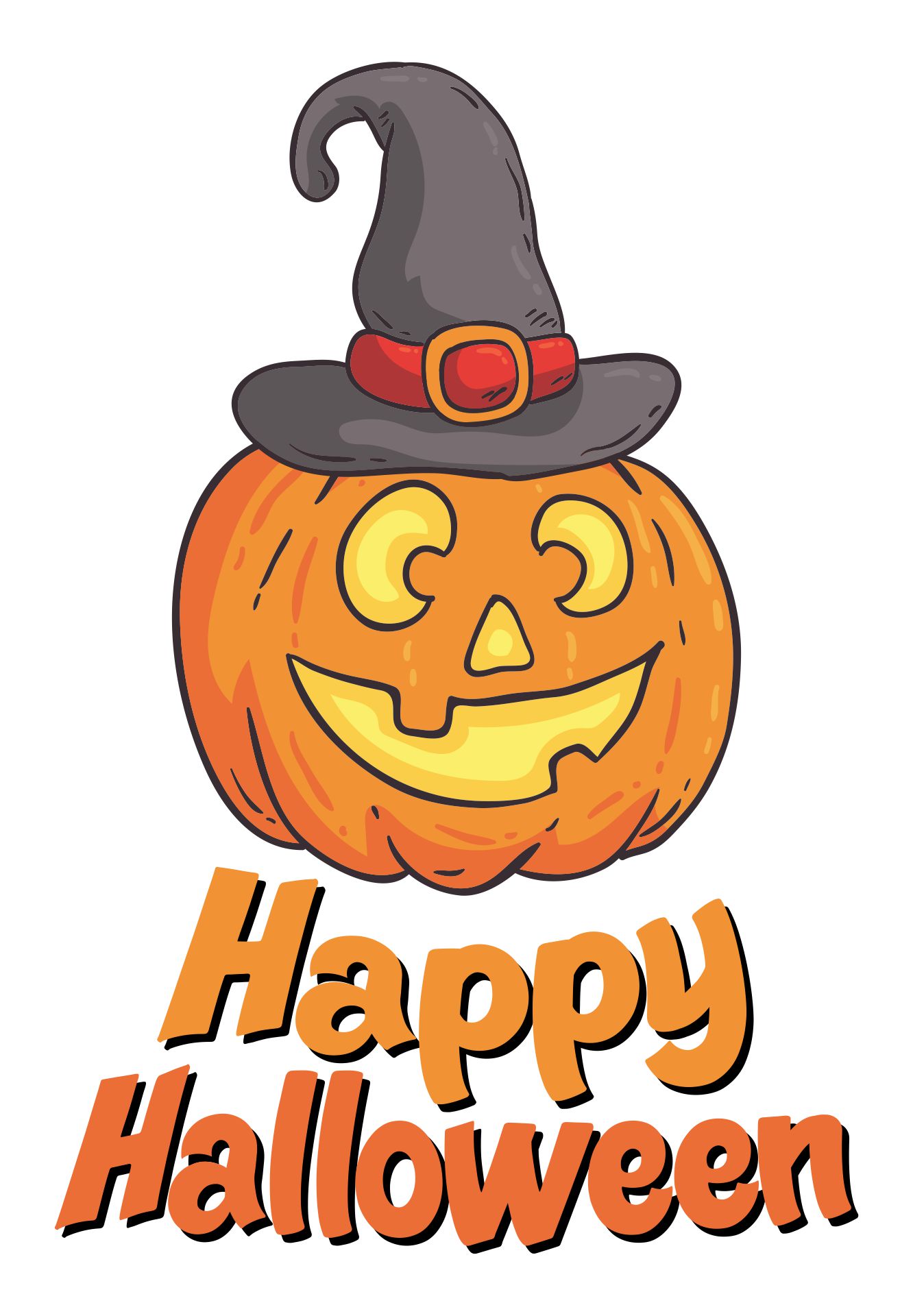 10 Best Scary Happy Halloween Banner Printable Printablee Com