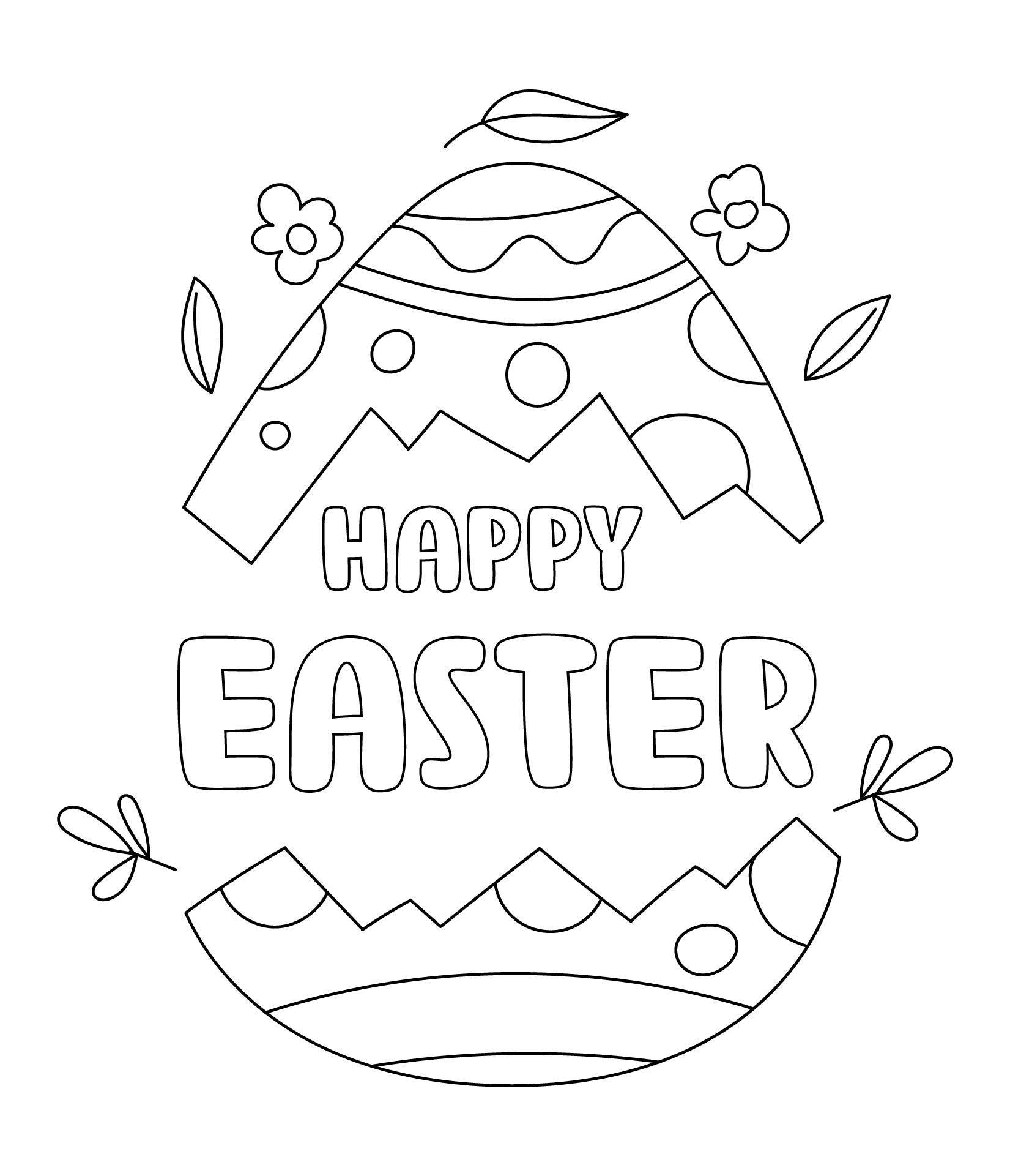 Happy Easter Coloring Pages to Print