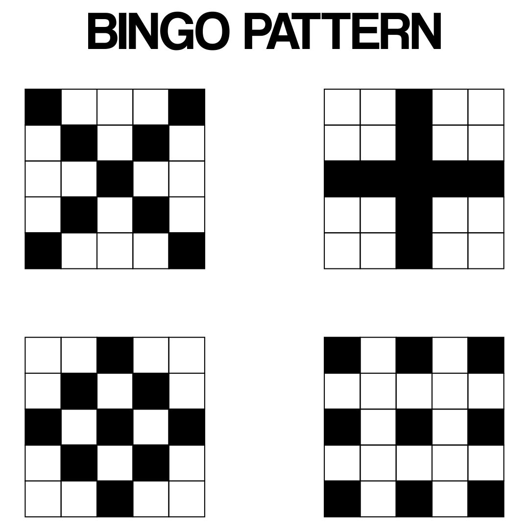 Printable Bingo Patterns