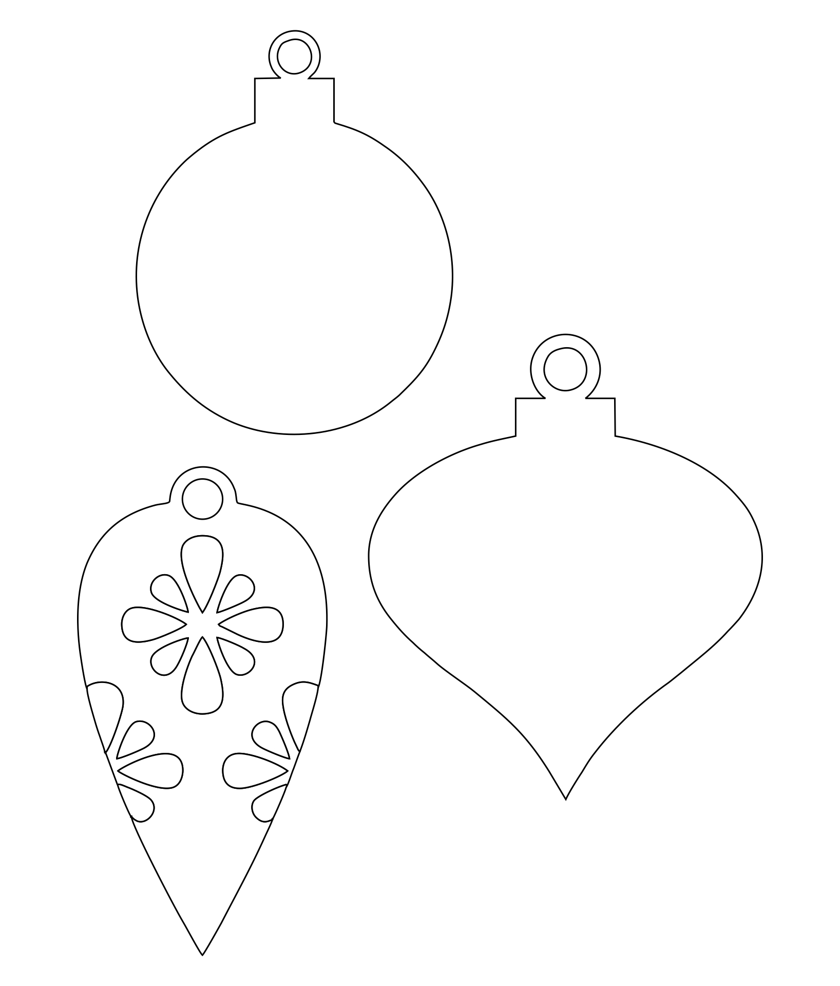 Free Printable Christmas Ornament Templates