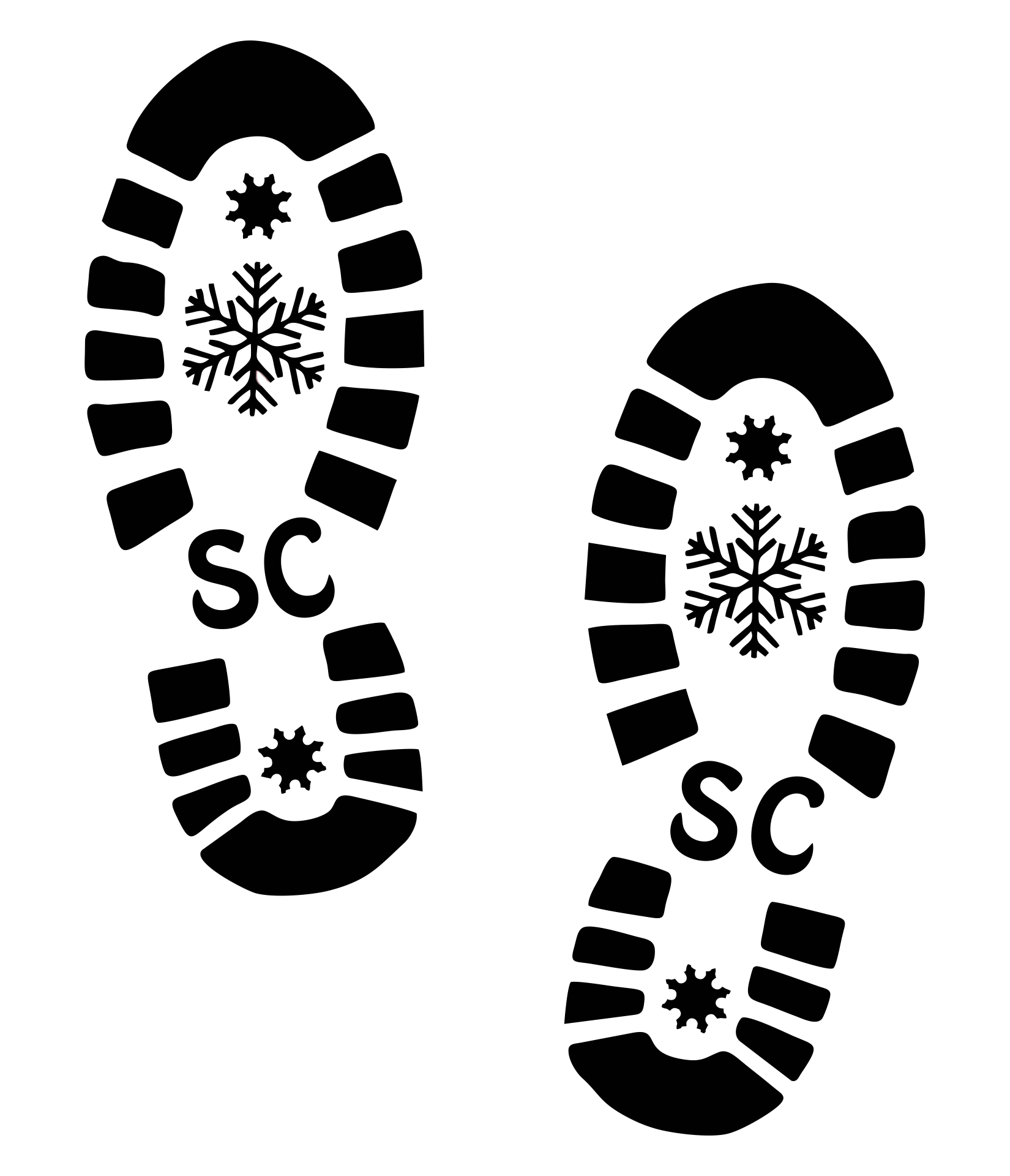 Santa's footprints