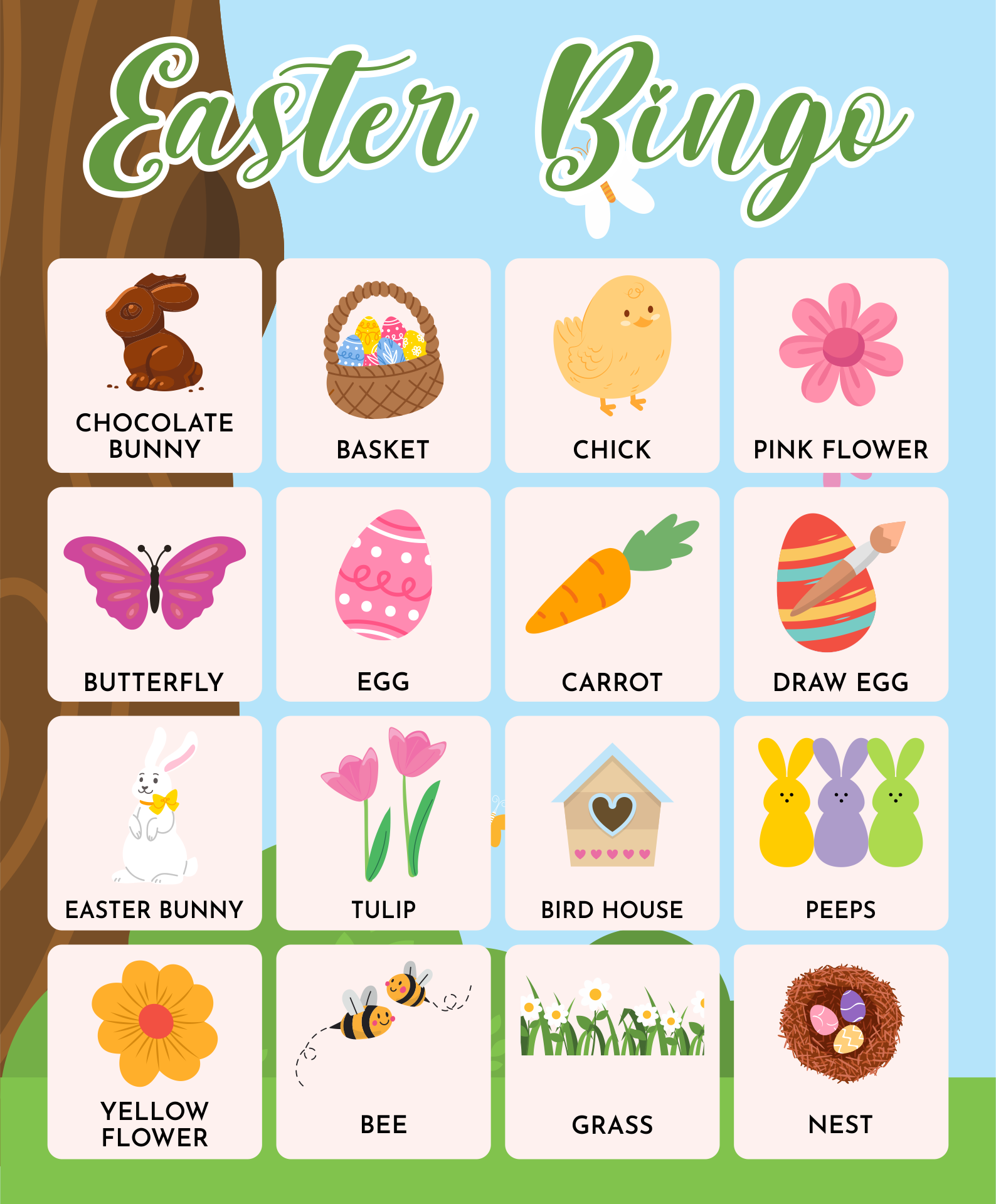 Printable Easter Activity Speech Therapy