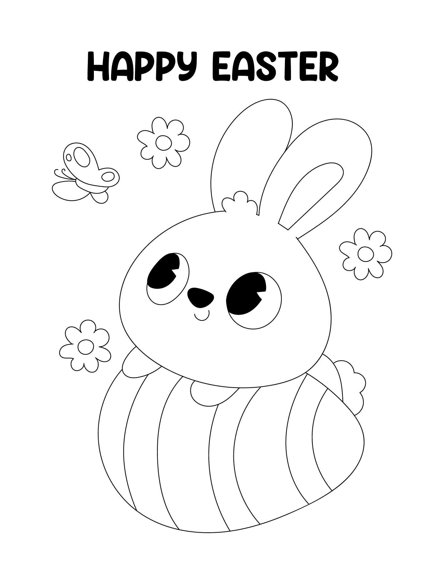 6 Best Easter Drawings Printable PDF For Free At Printablee