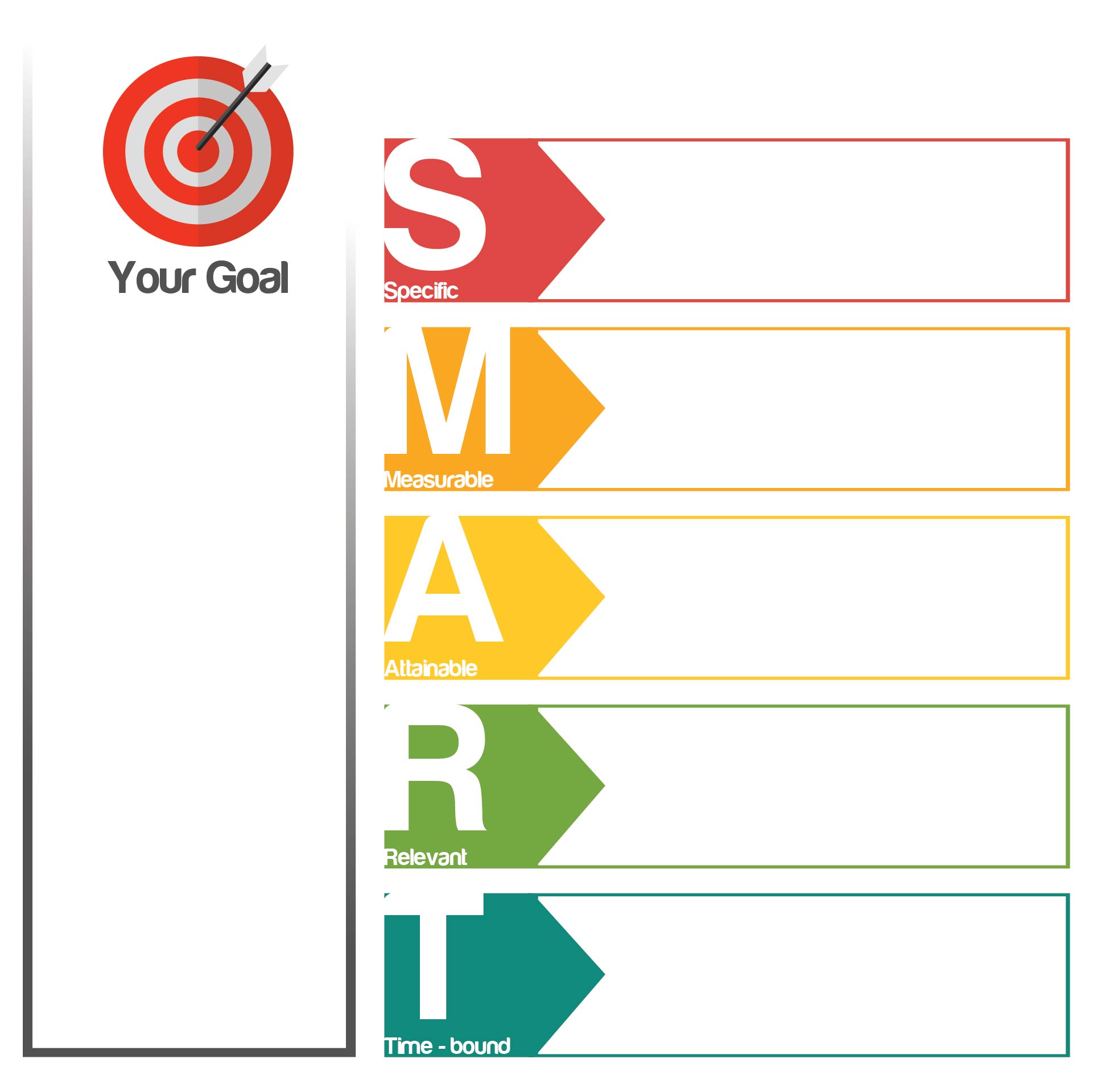10 Best Blank Printable Goals Template Smart PDF For Free At Printablee