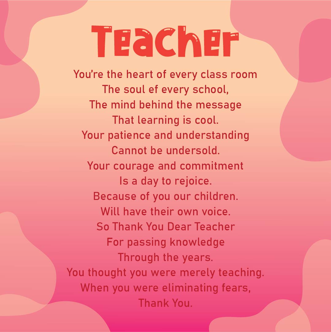 Printable Thank You Teacher Poems | SexiezPix Web Porn