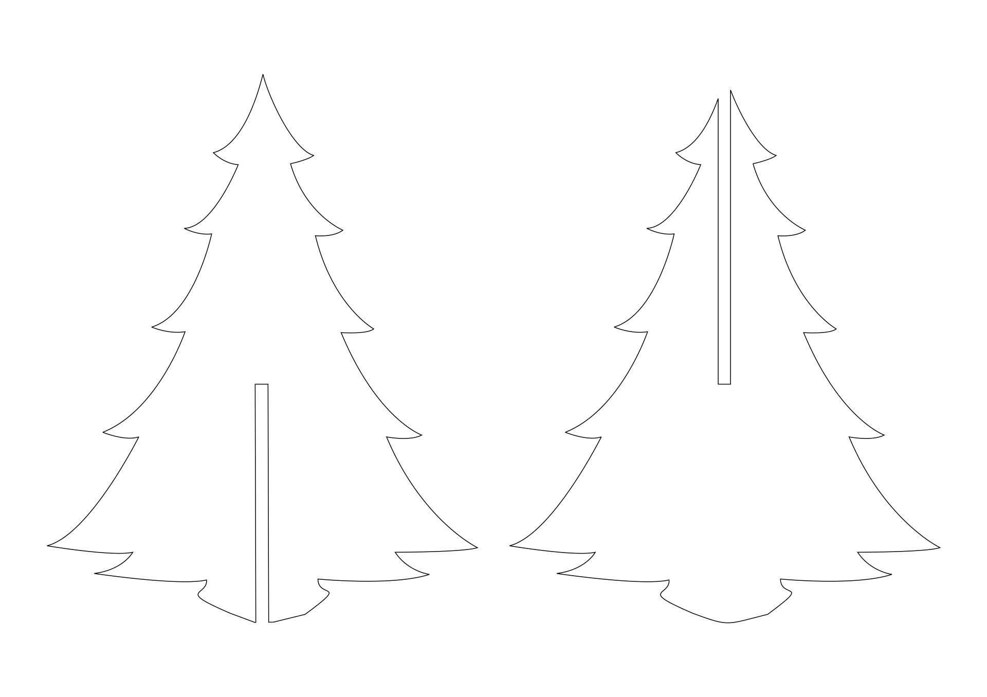 3D Christmas Tree Template