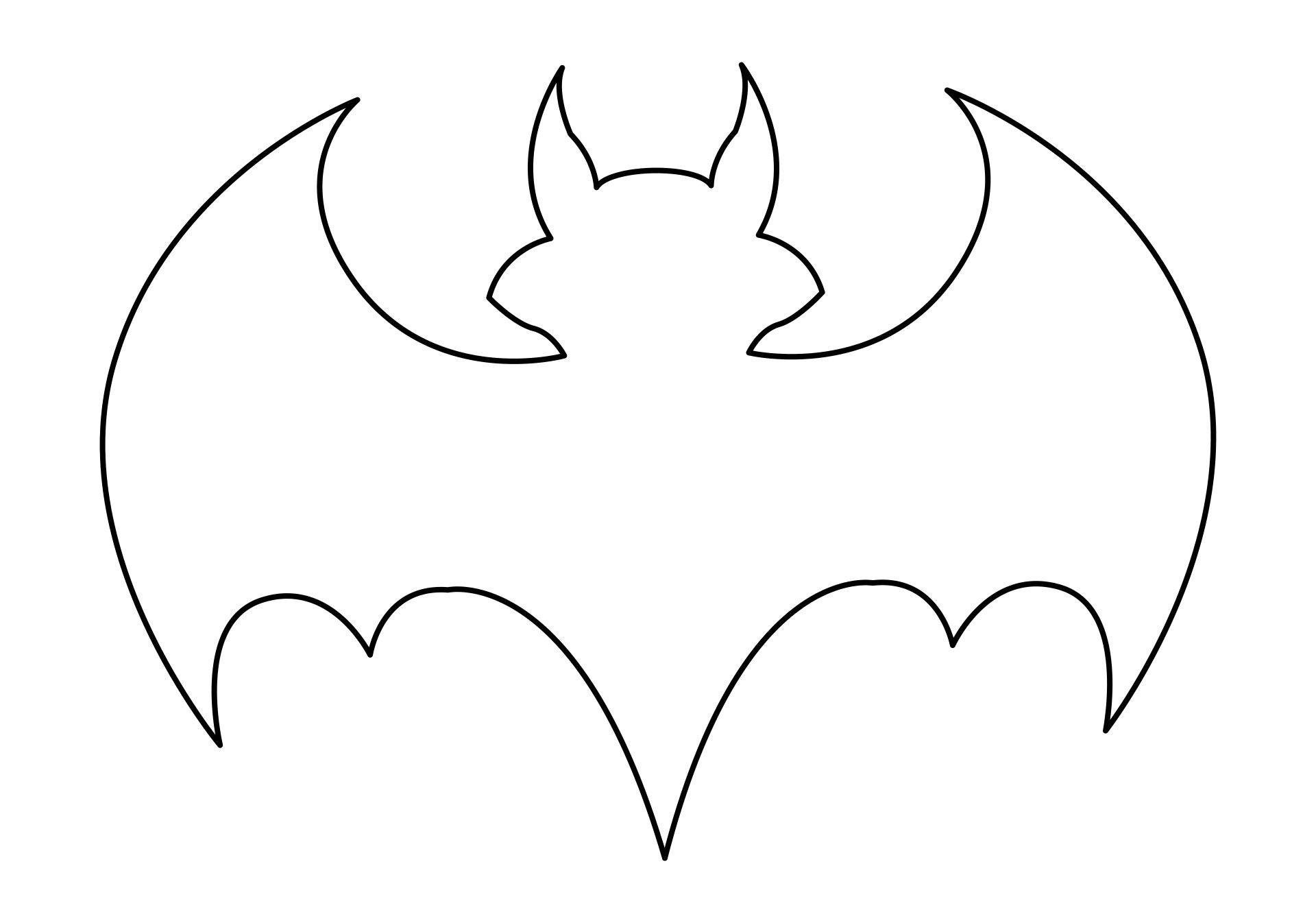 Bat Pattern Cut Out
