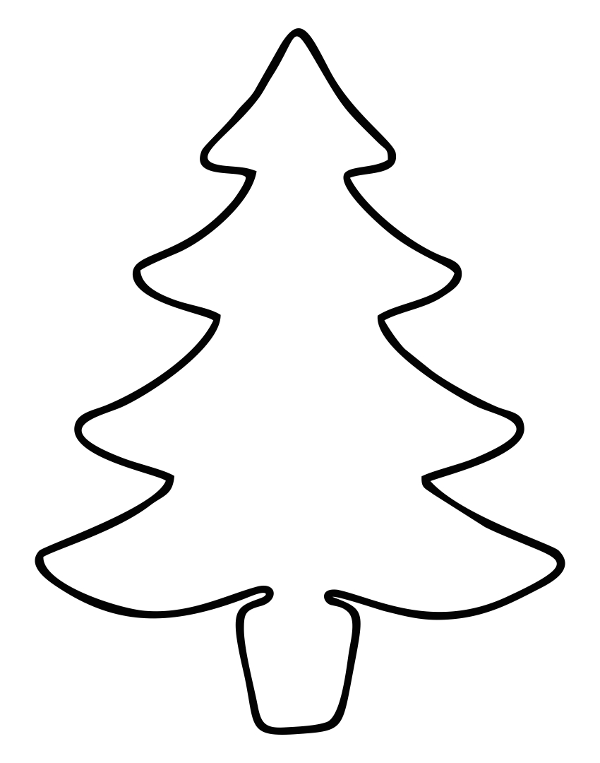 Christmas Tree Outline Pattern