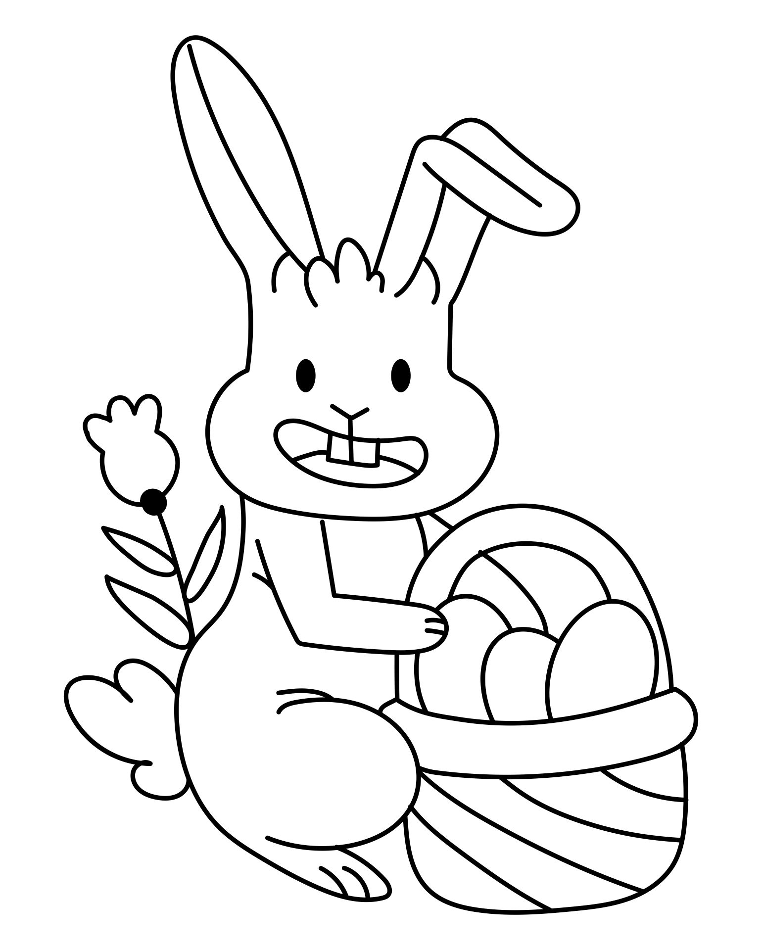 7 Best Different Printable Easter Bunnies PDF For Free At Printablee