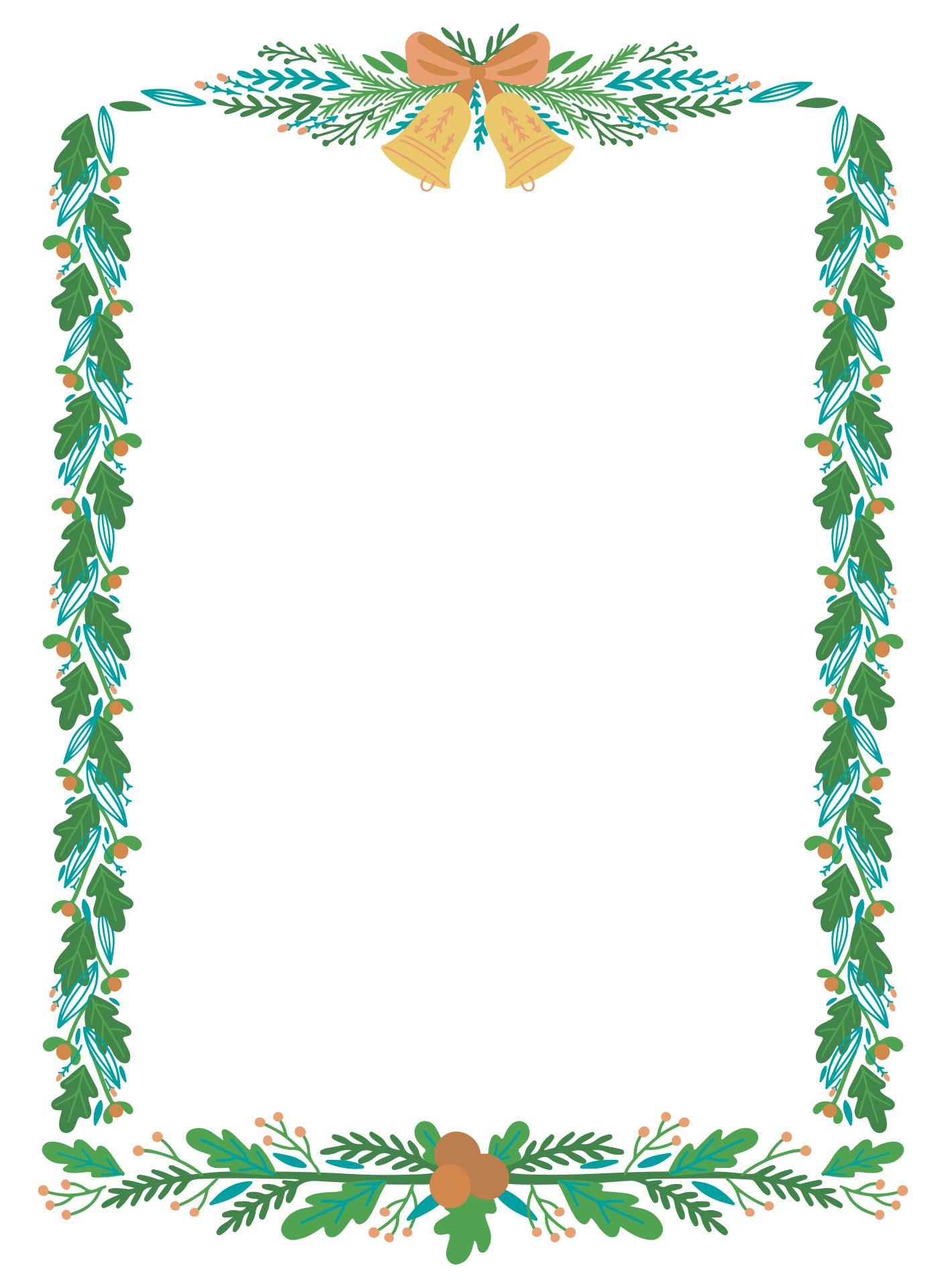 10 Best Printable Christmas Borders And Background Printablee