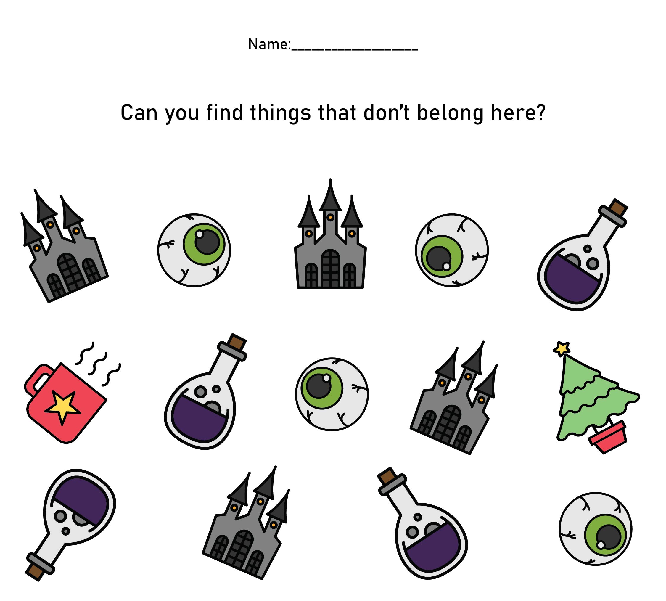 15 Best Free Printable Halloween Worksheets Kindergarten - printablee.com