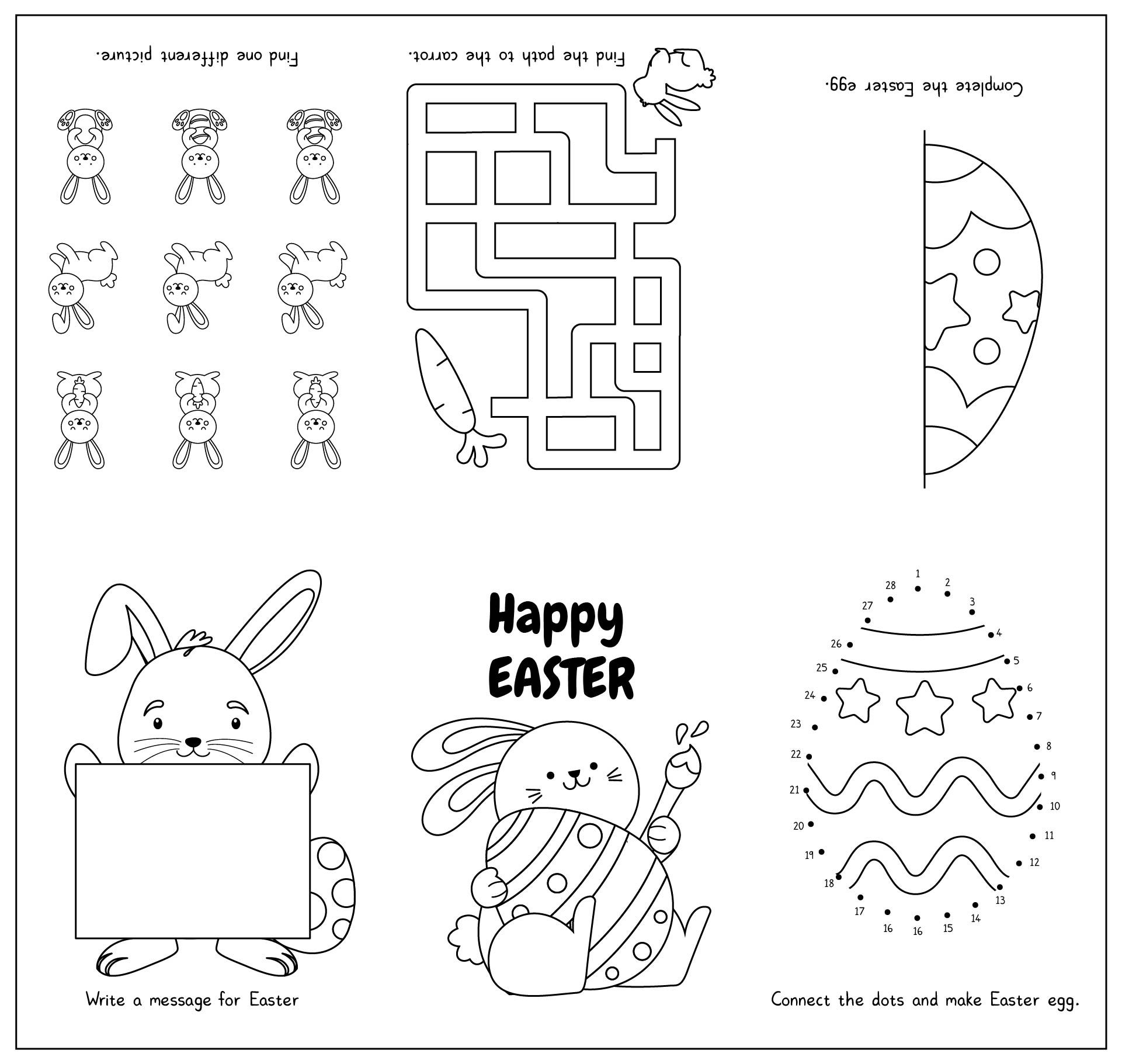 Printable Bible Easter Story Activities