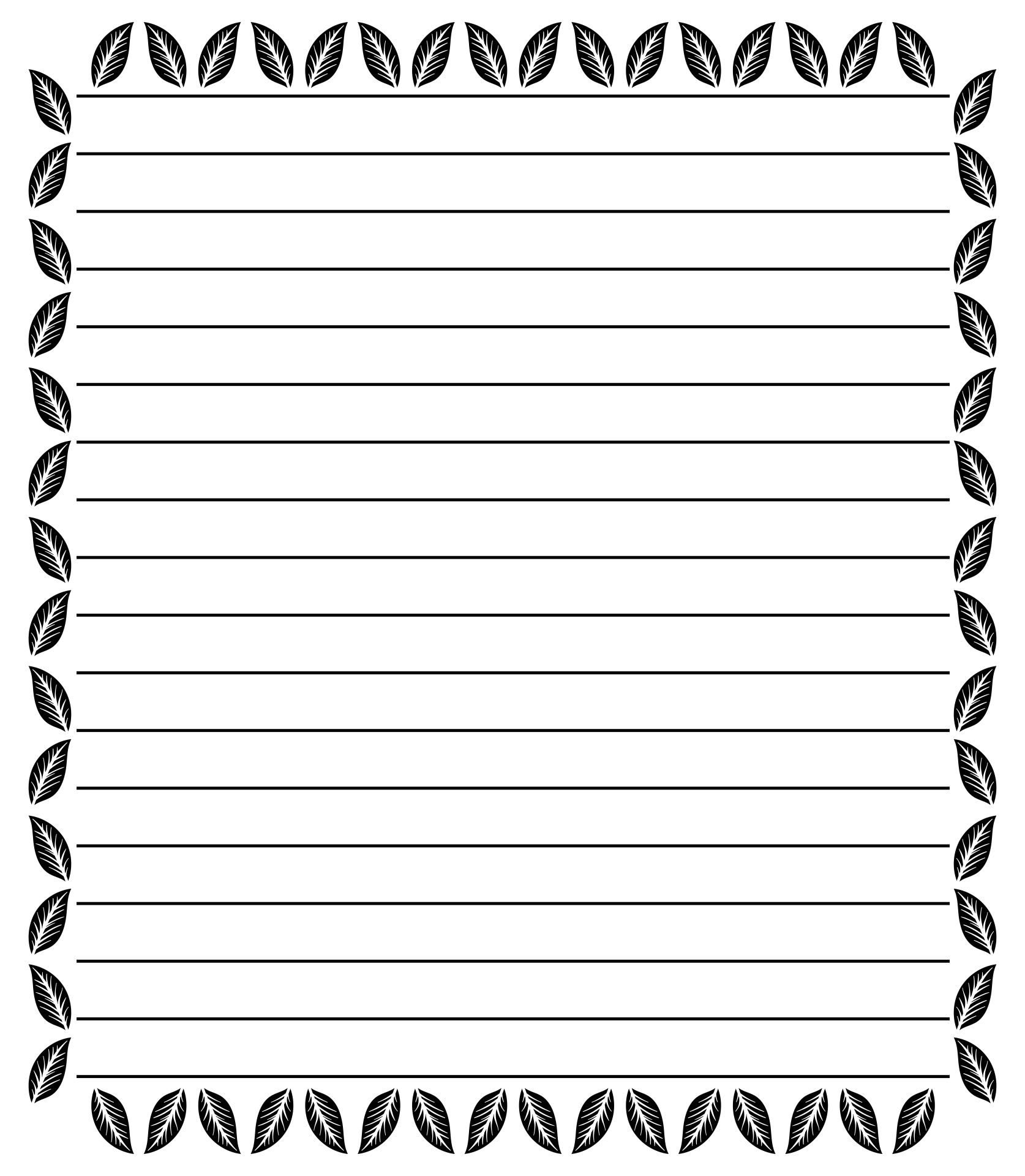 8 best printable lined stationery printableecom