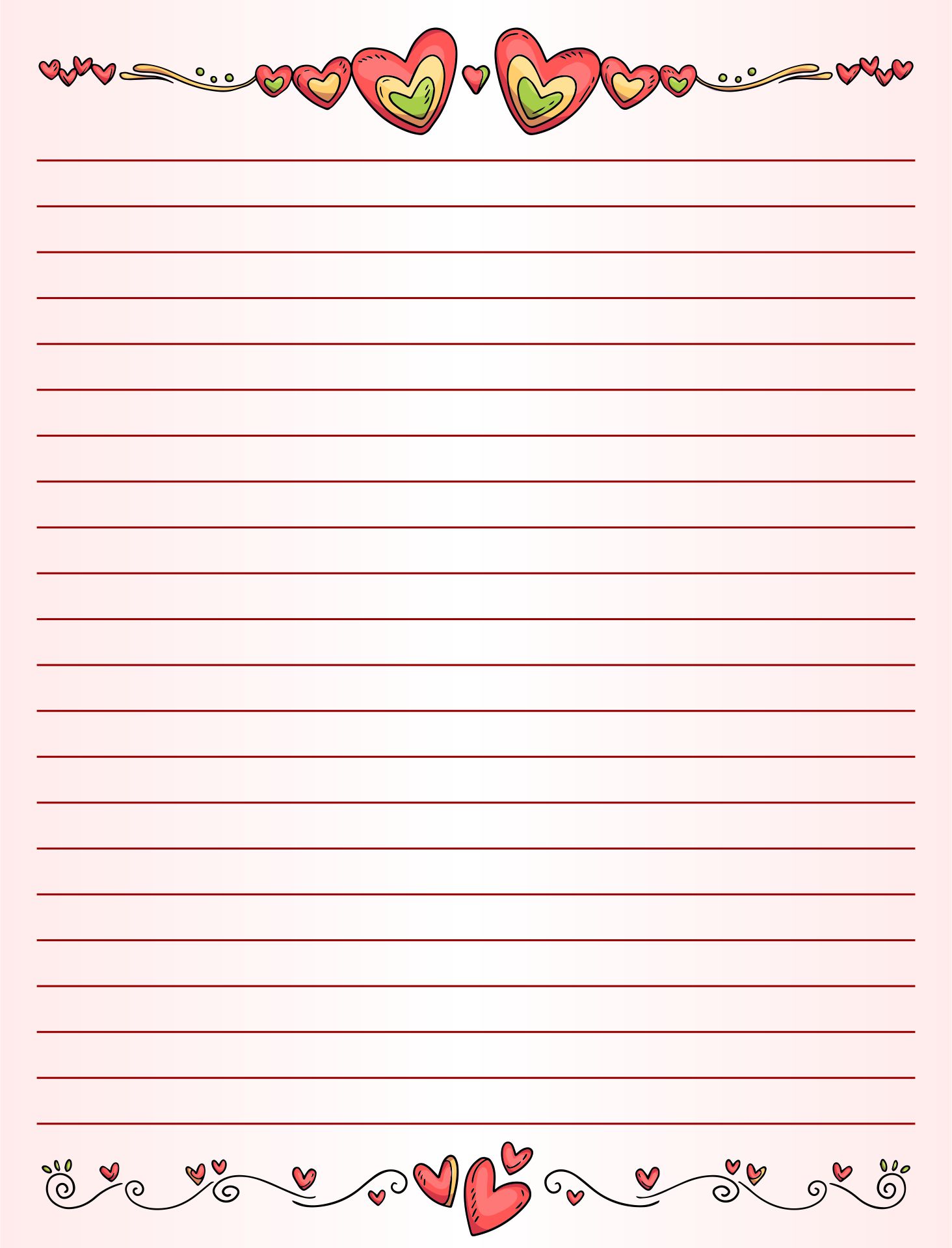 10 Best Printable Lined Stationery PDF For Free At Printablee