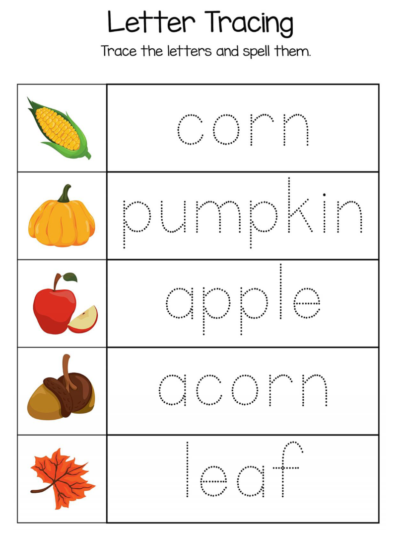 10 Best Kindergarten Thanksgiving Printables Printablee