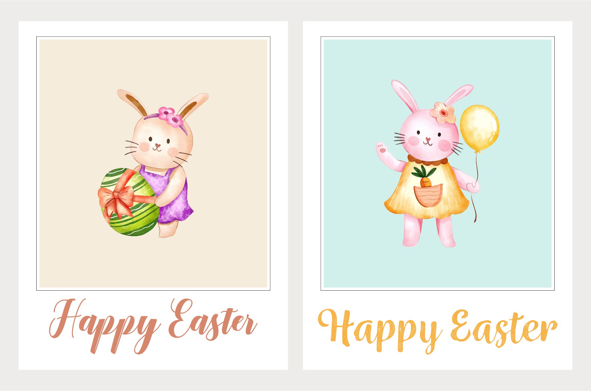 Printable Vintage Easter Cards