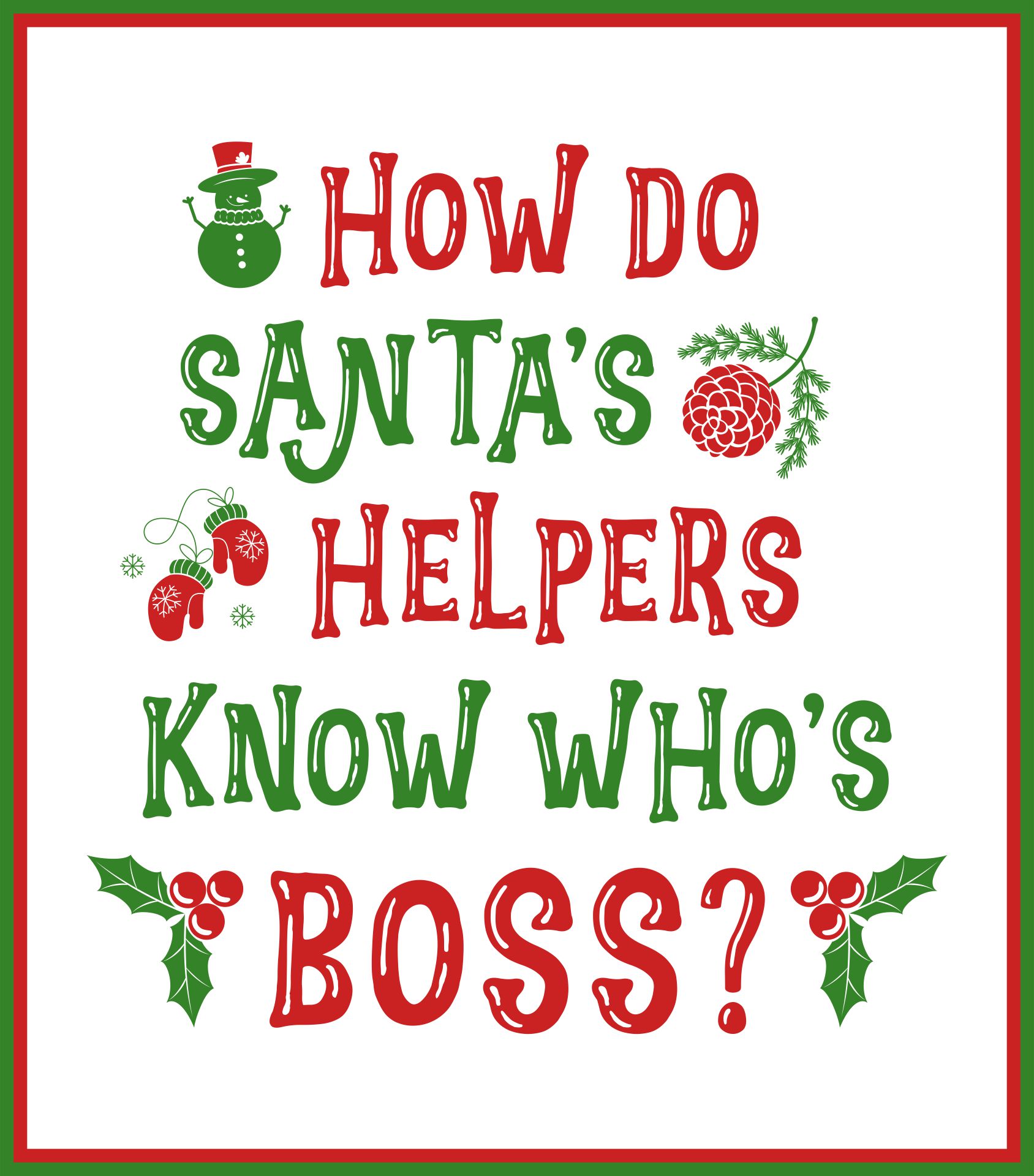 Funny Boss Christmas Card