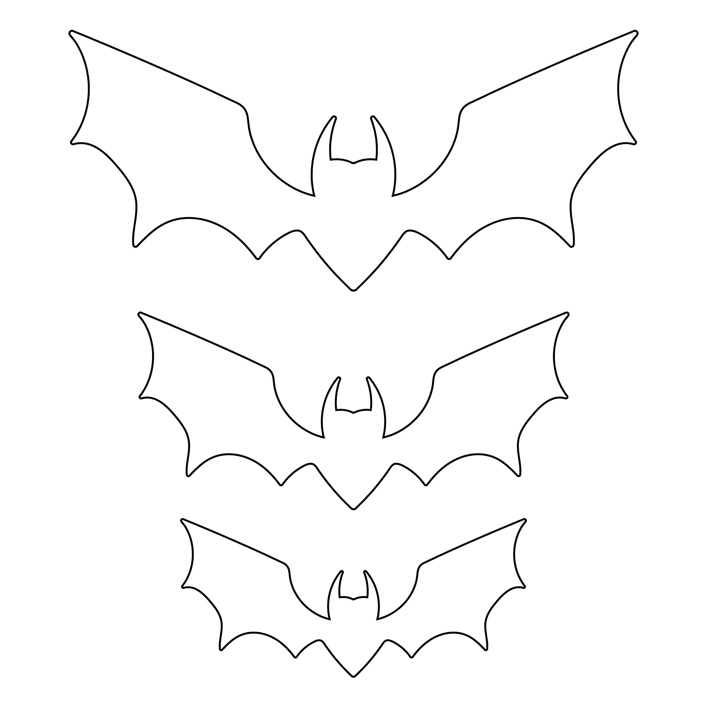 Template Of A Bat