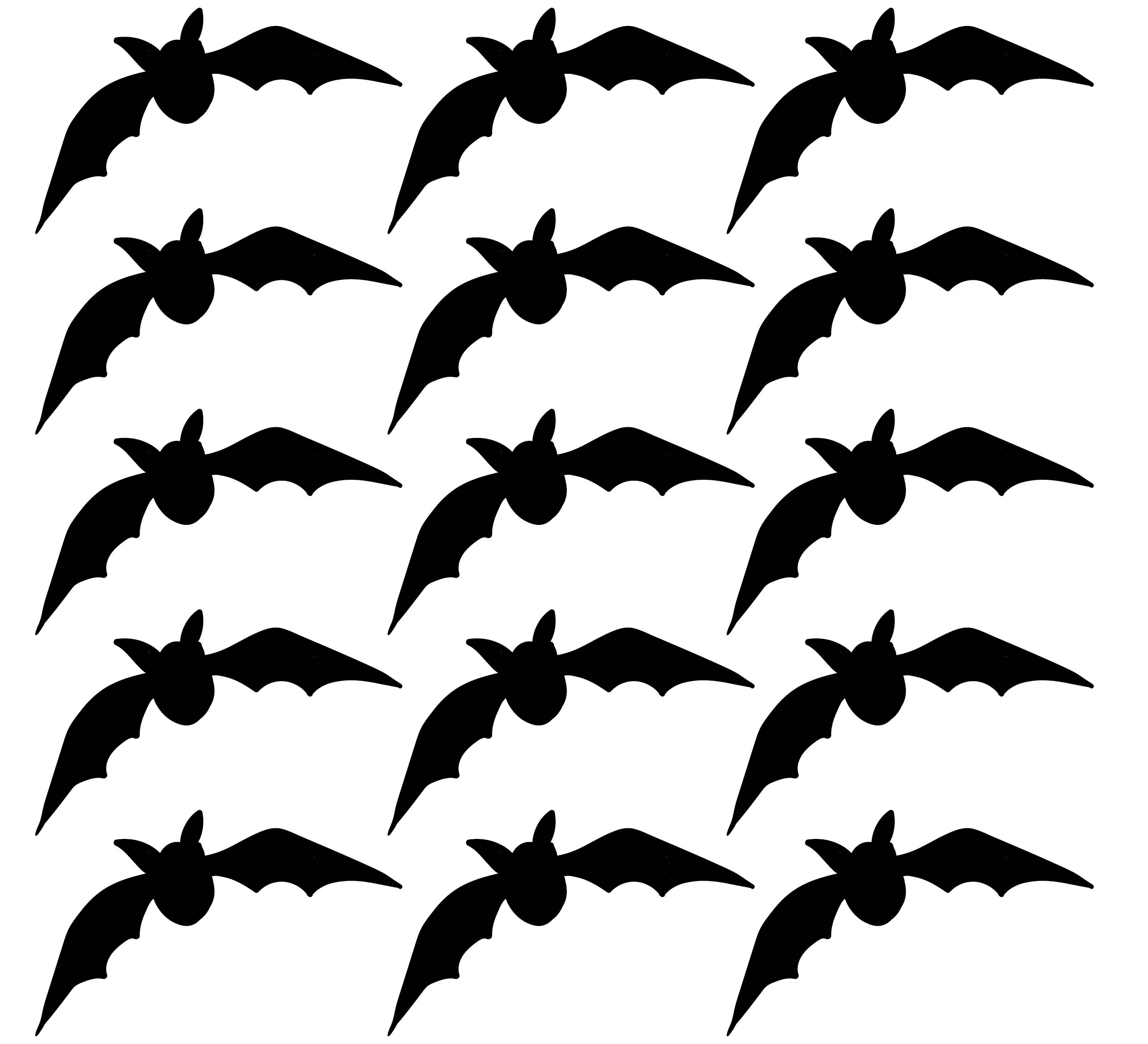 Halloween Bats Cut Outs Printable