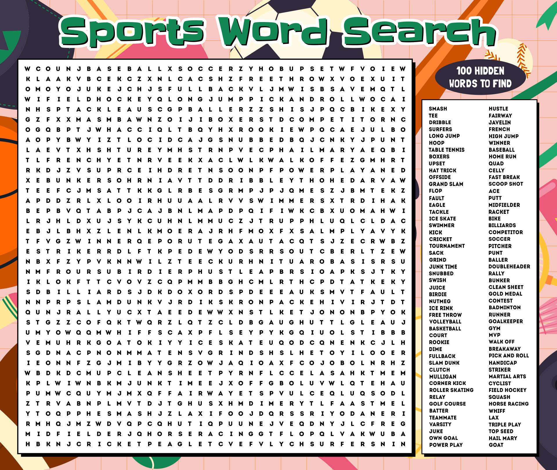 10 Best Mega Word Searches Printable PDF for Free at Printablee