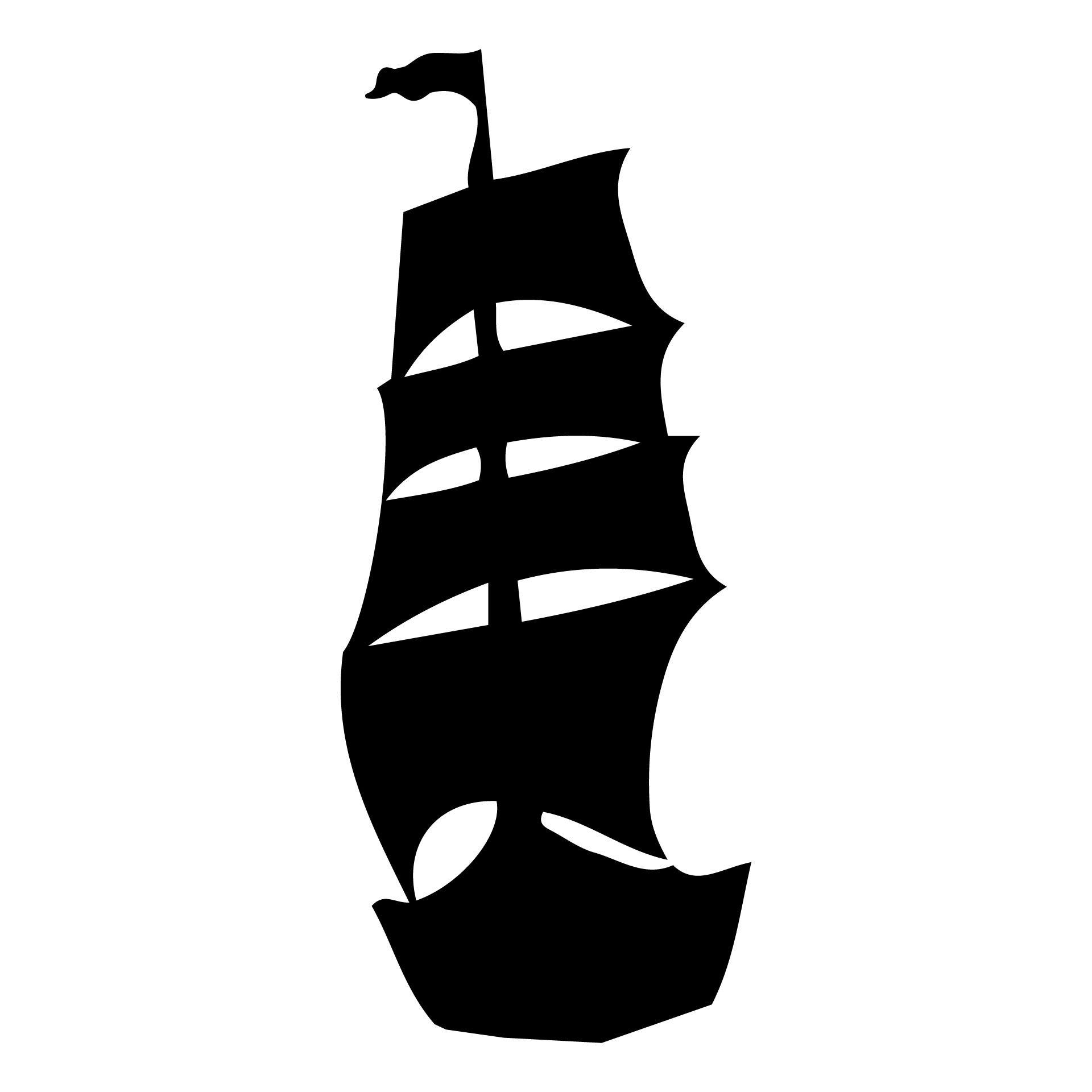 Pirate Ship Stencil Printable