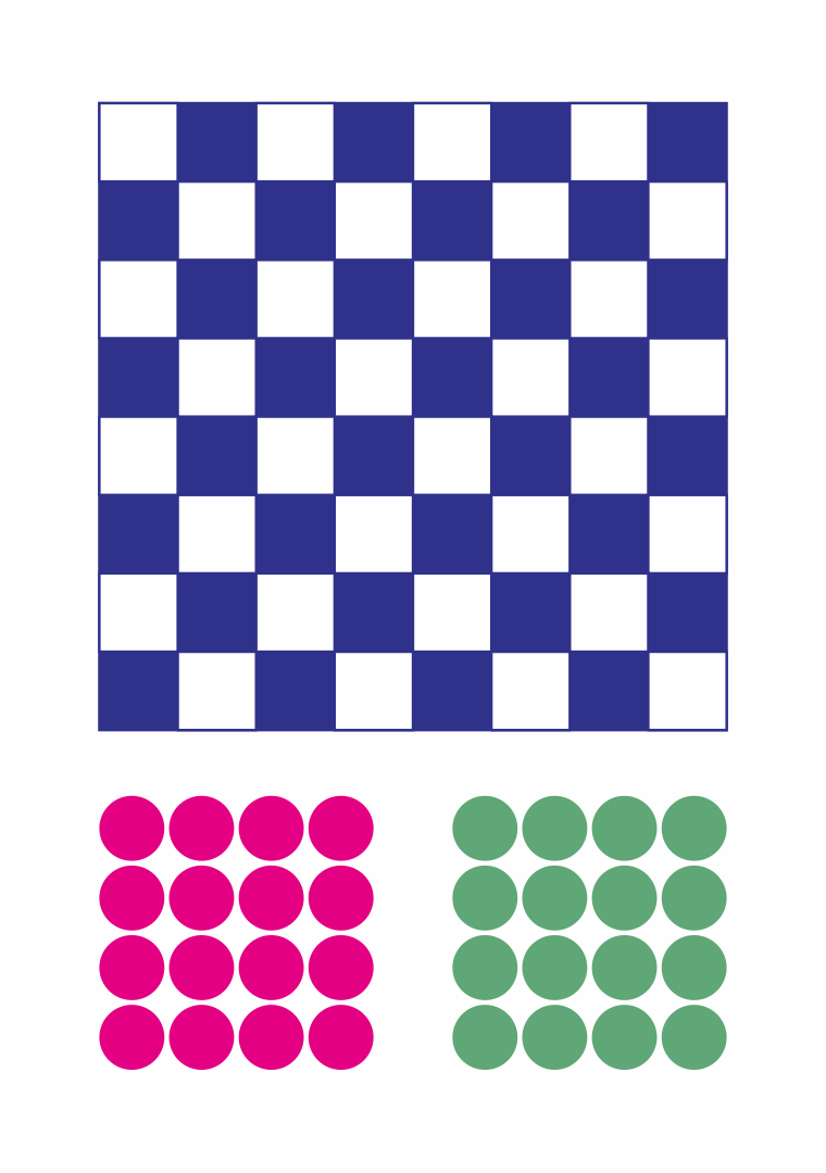 Printable Checkers Board Game