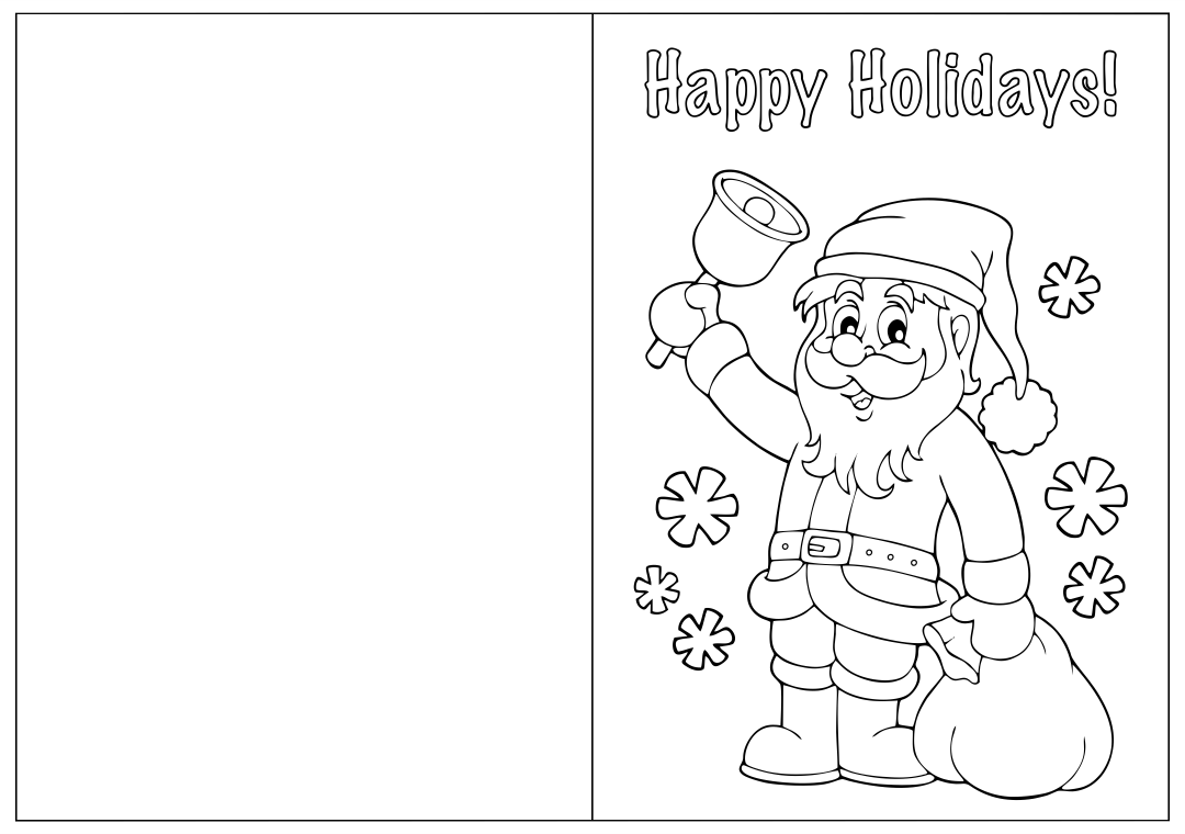 10 Best Foldable Card Printable Merry Christmas Printablee