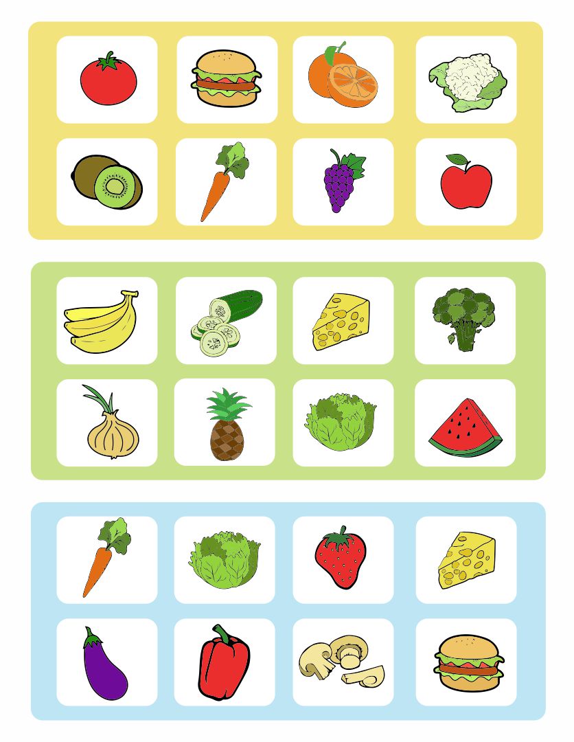 Printable Board Game Food