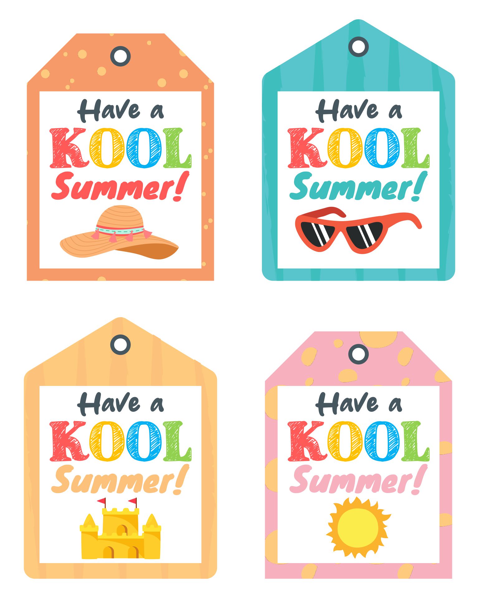 Printable Tags Have-A-Kool-Summer