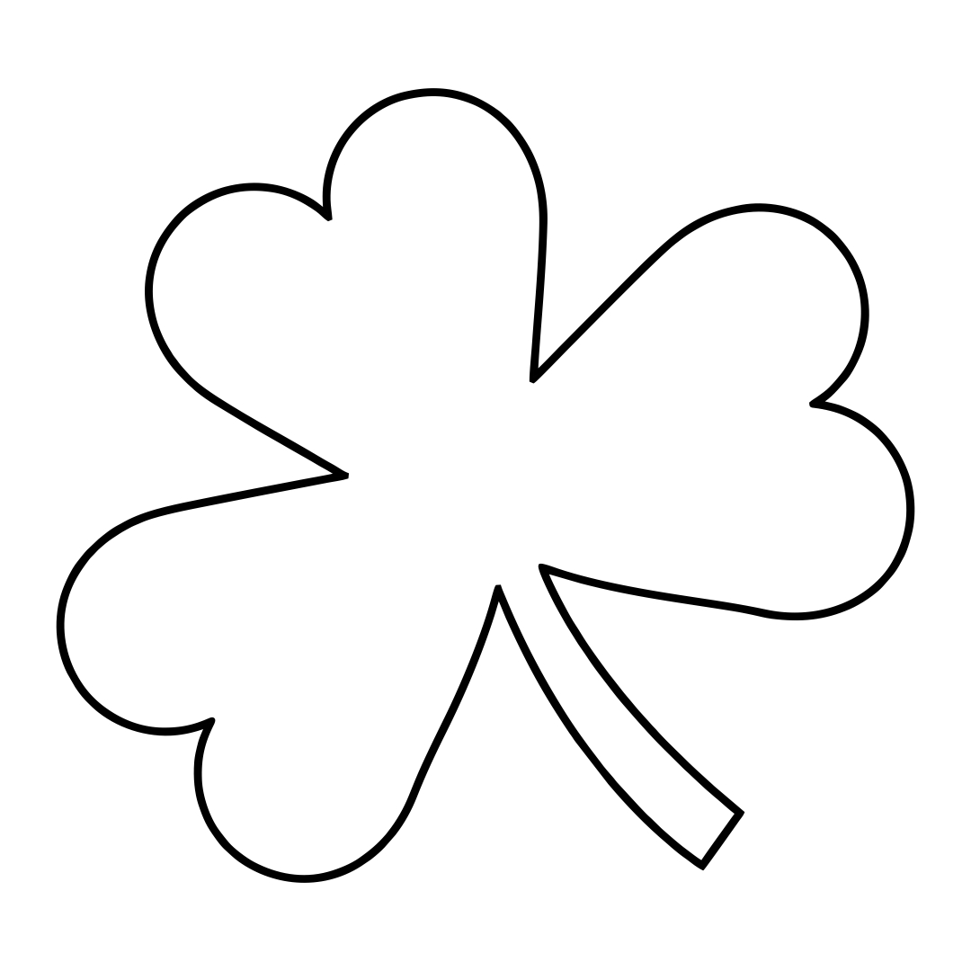 Shamrock Stencil Printable