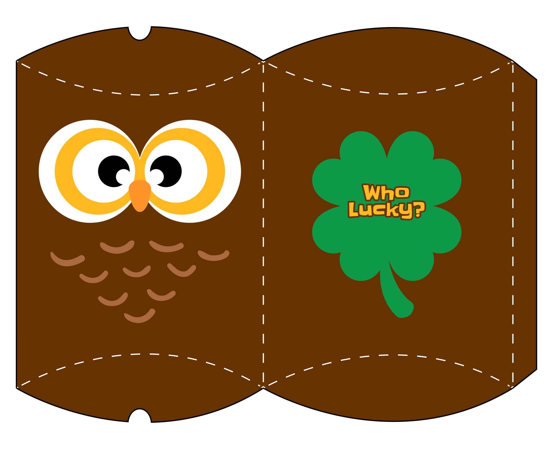 St.Patricks Day Printable for to Make Boxes