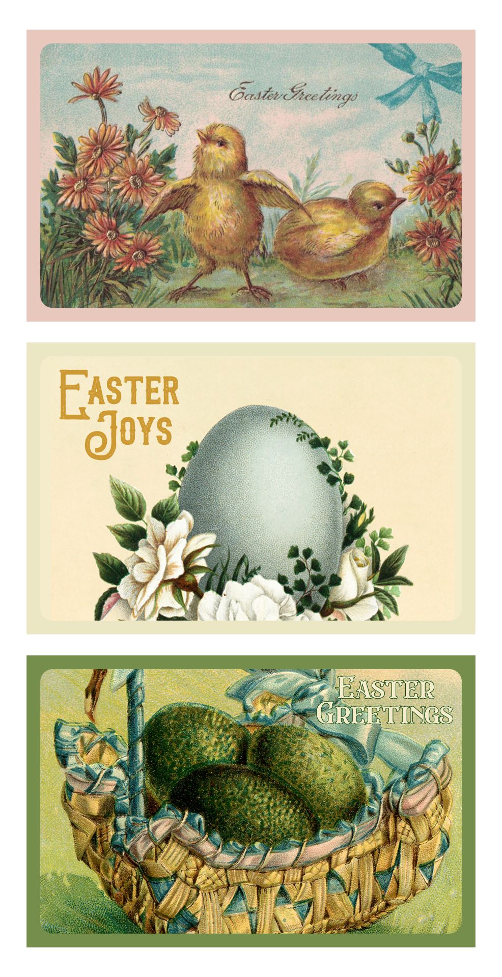 Vintage Easter Postcards Printable