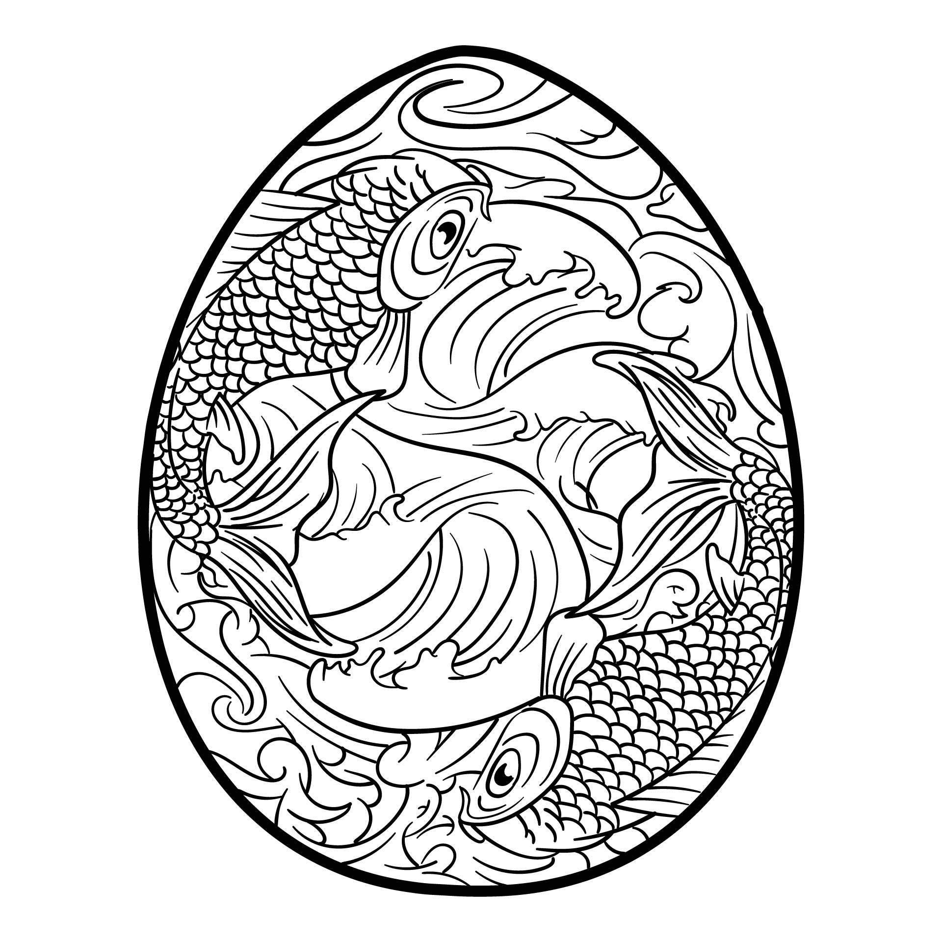 Adult Easter Egg Coloring Pages