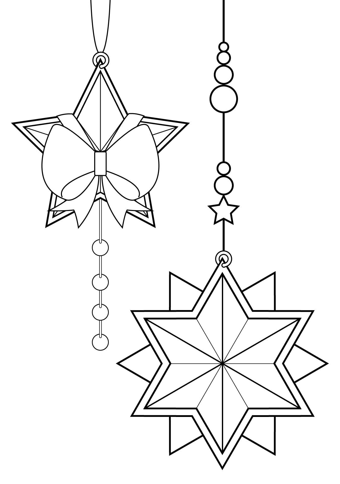 Christmas Star Coloring Pages Printable